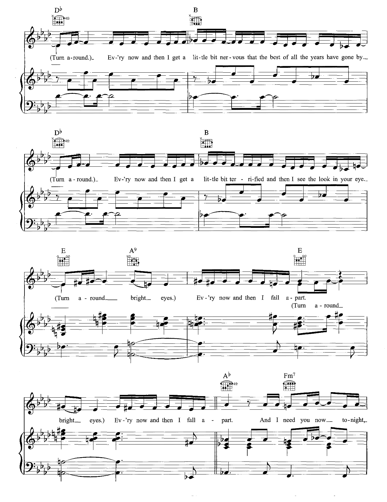 Total Eclipse Of The Heart sheet music 2