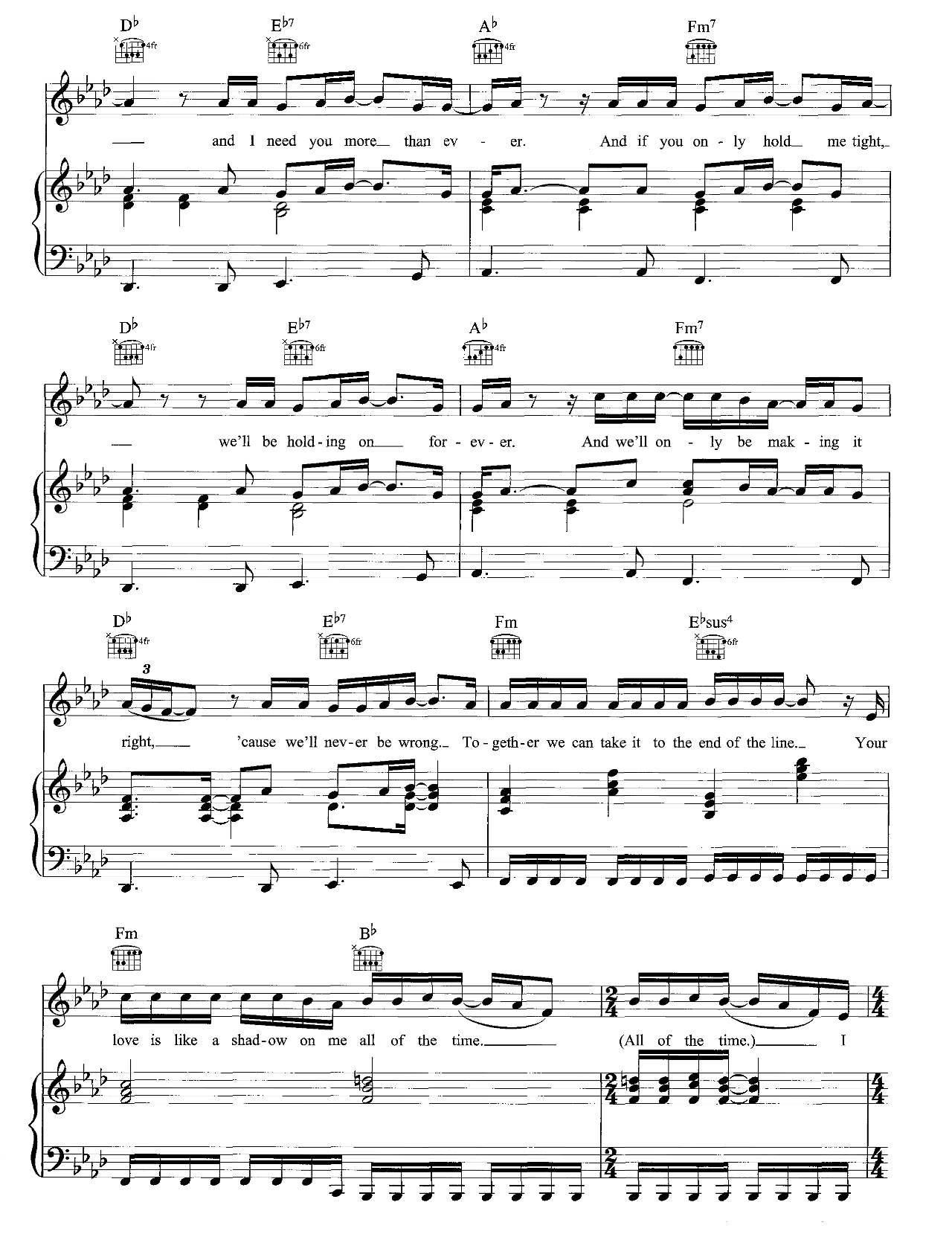 Total Eclipse Of The Heart sheet music 3