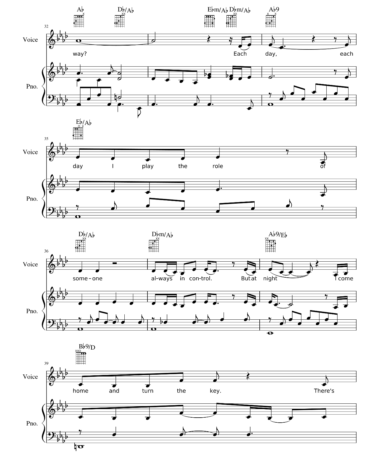 Run To You sheet music 5