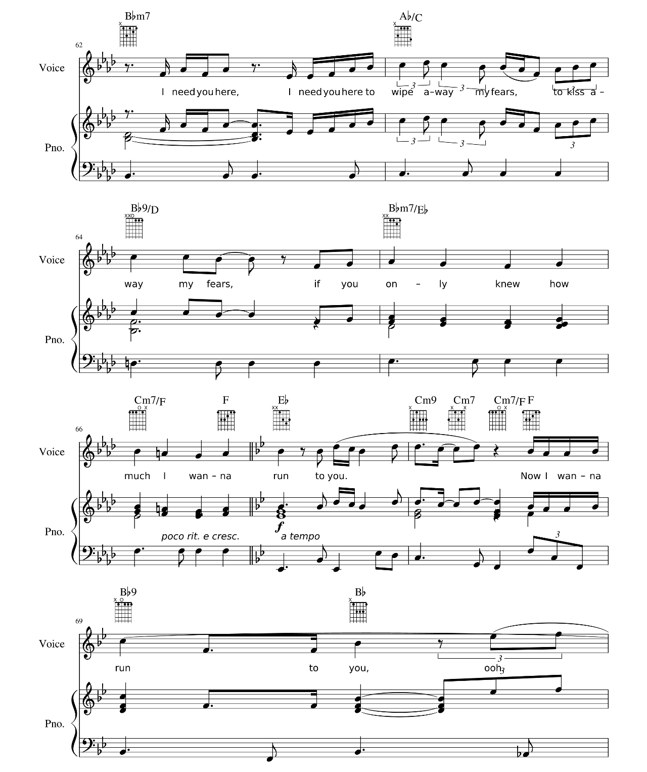 Run To You sheet music 9