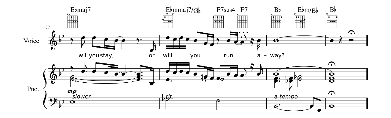 Run To You sheet music 11