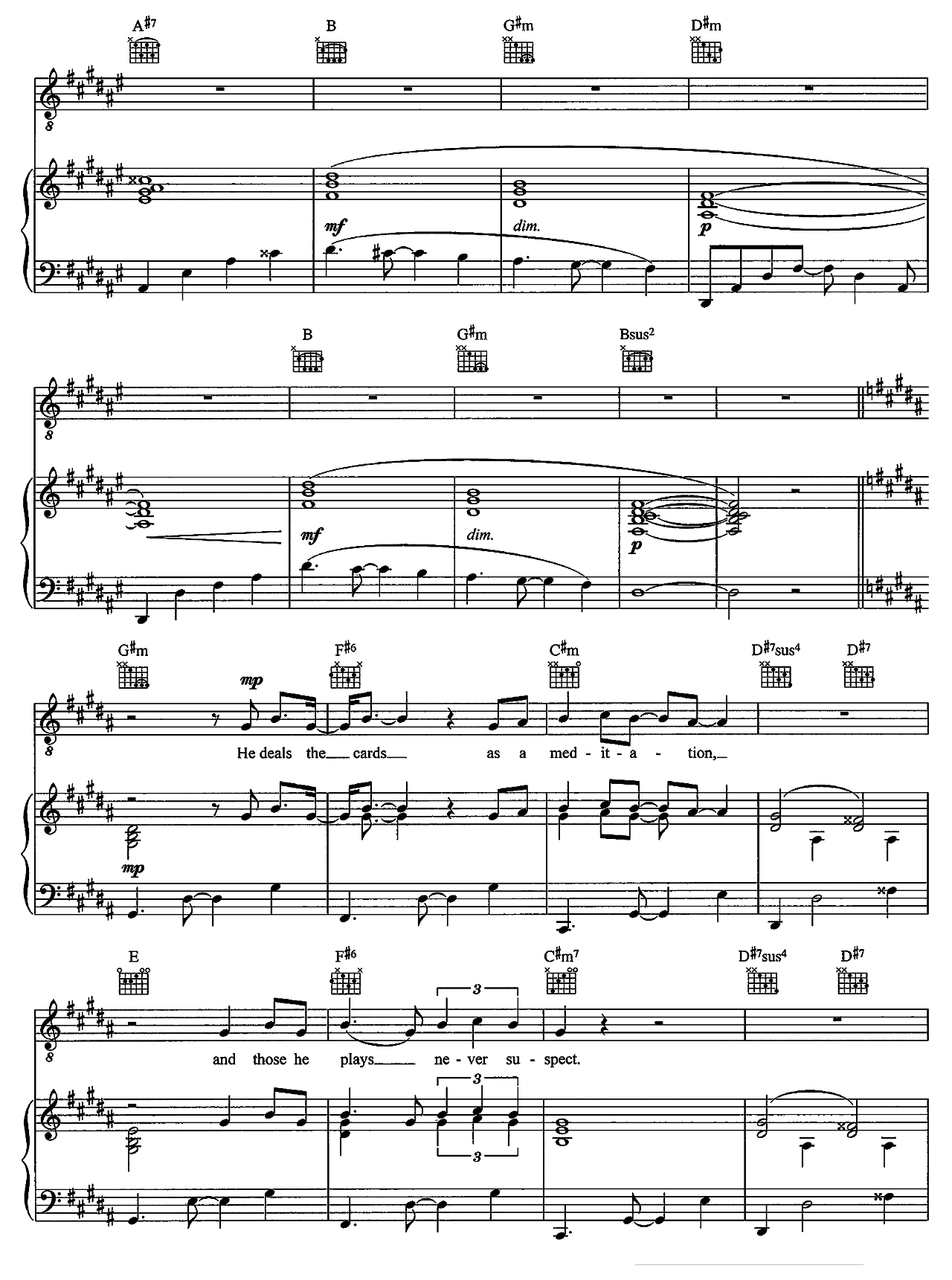 Shape Of My Heart sheet music 2