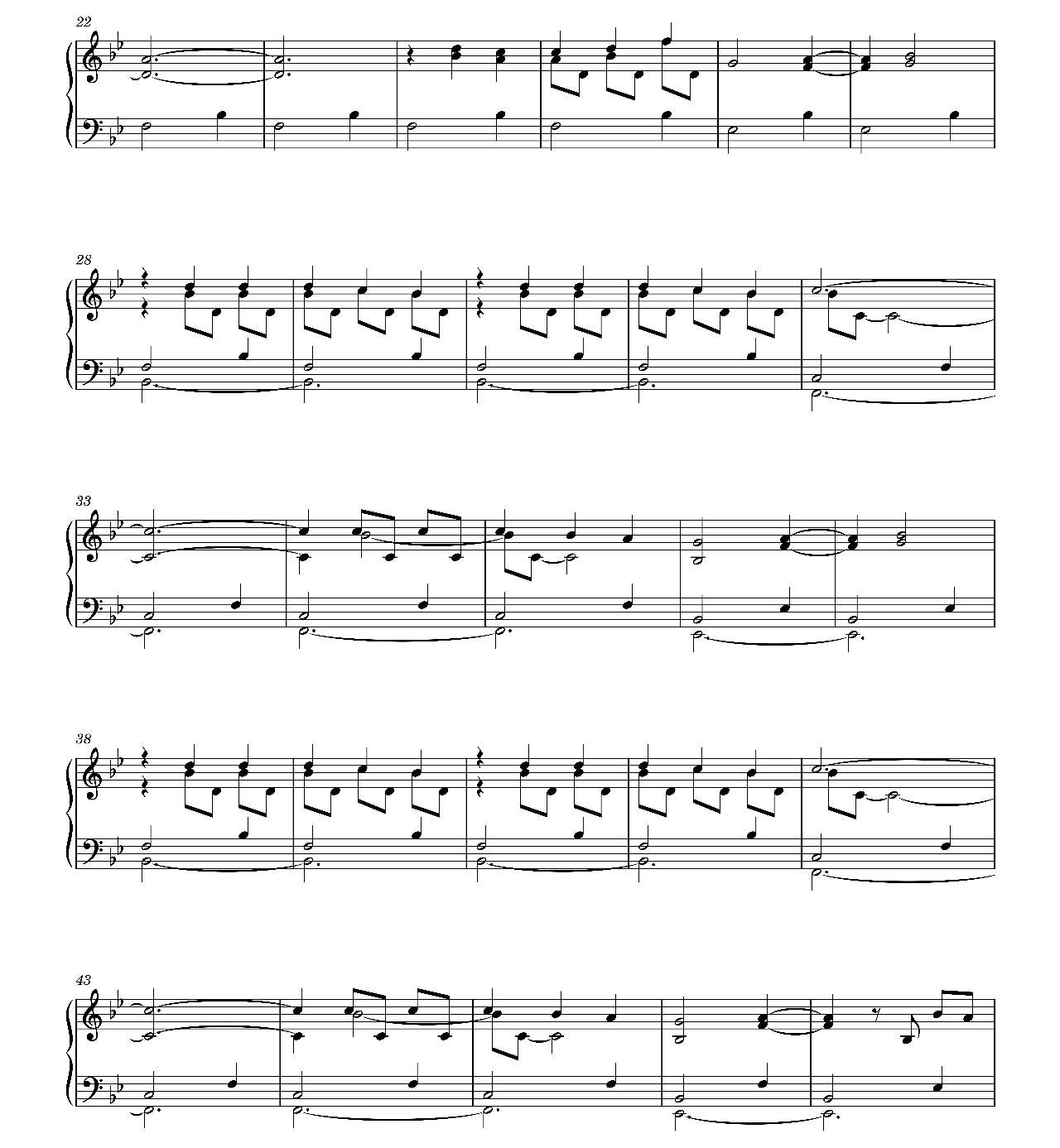 Waterfalls sheet music 2