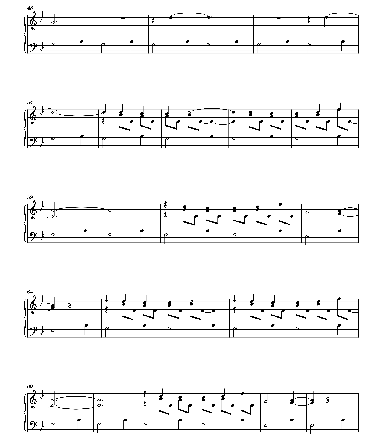 Waterfalls sheet music 3