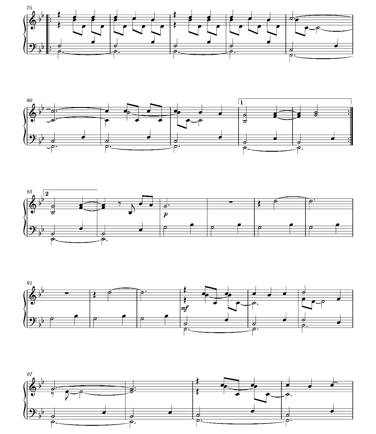 Waterfalls sheet music 4