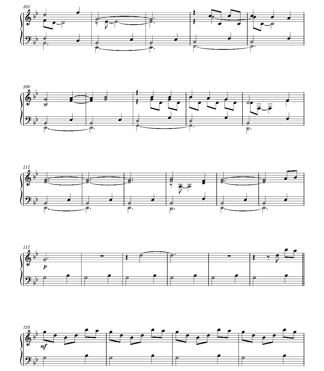 Waterfalls sheet music 5