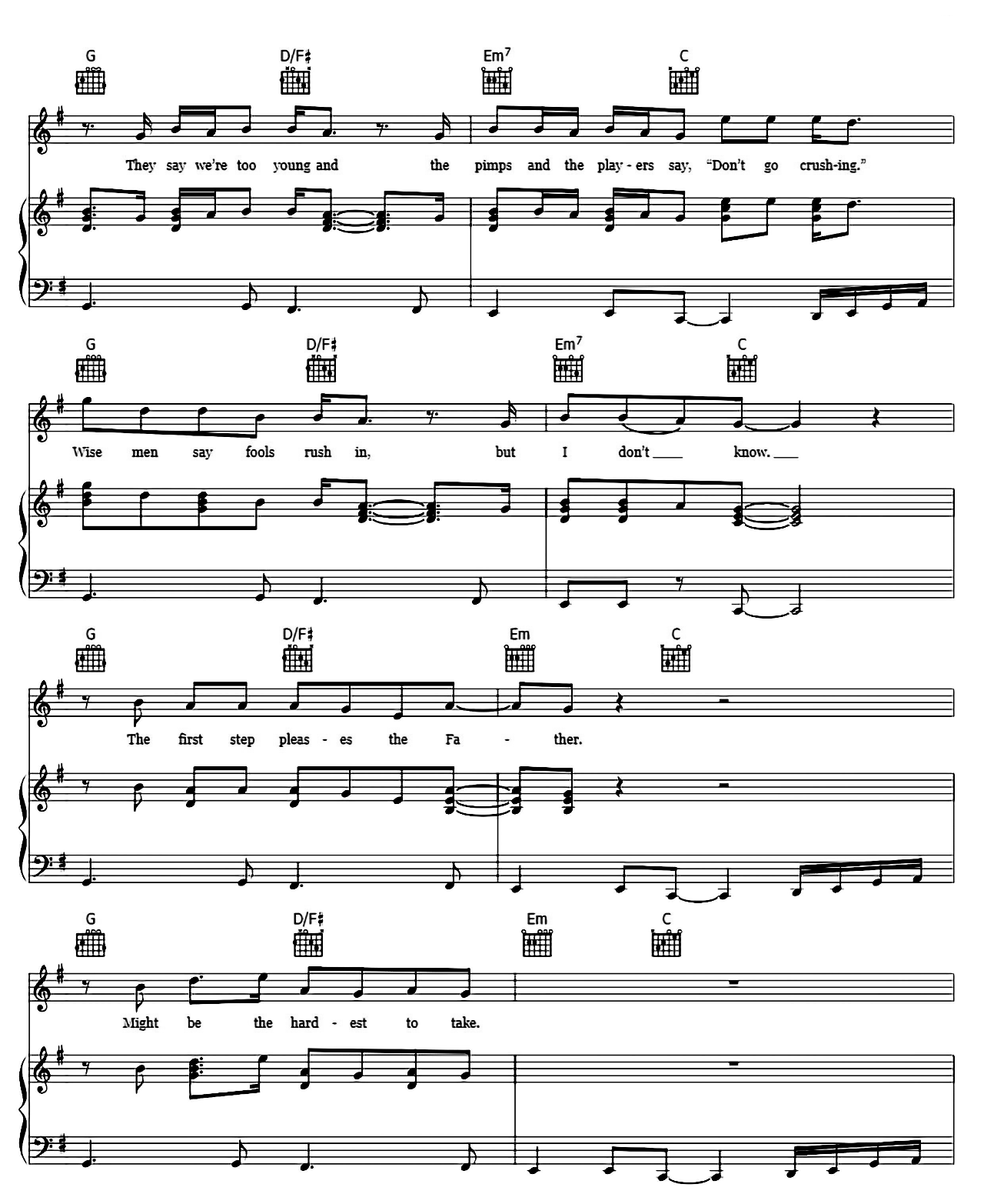 Holy sheet music 4