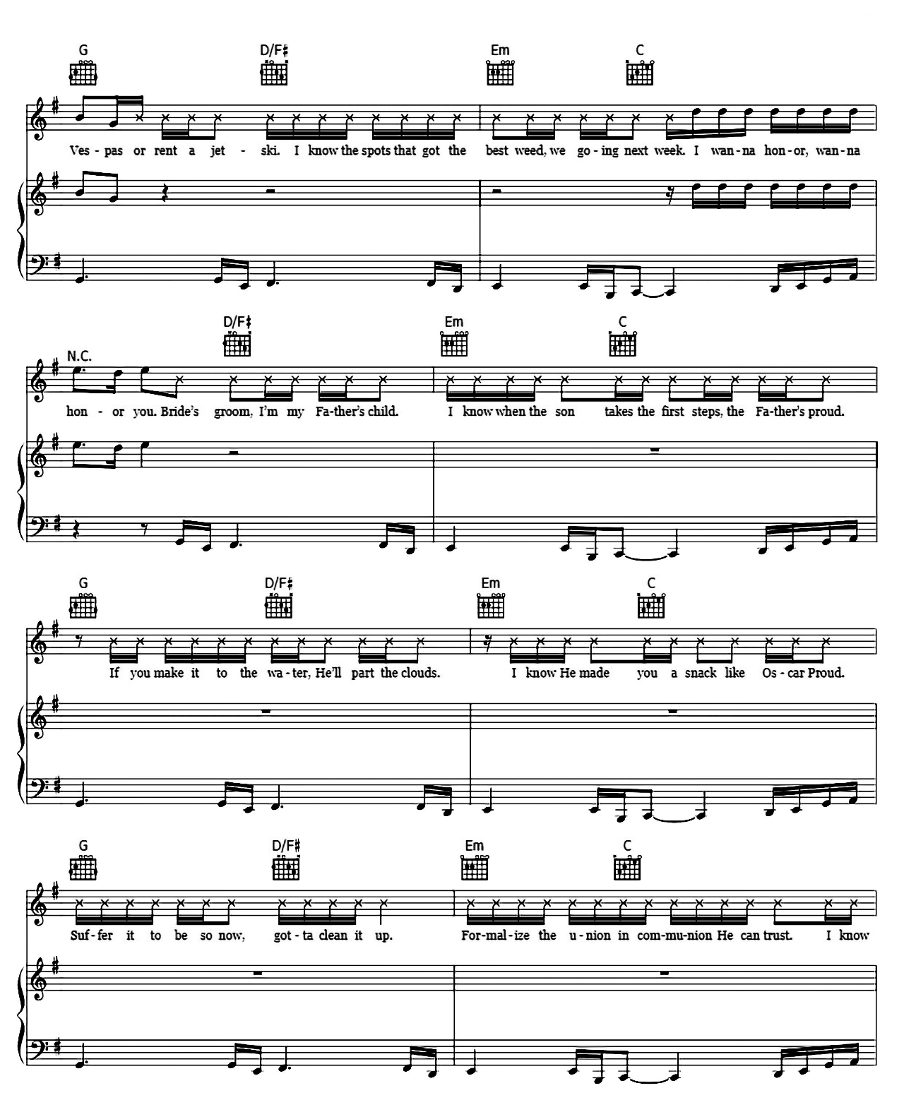 Holy sheet music 6