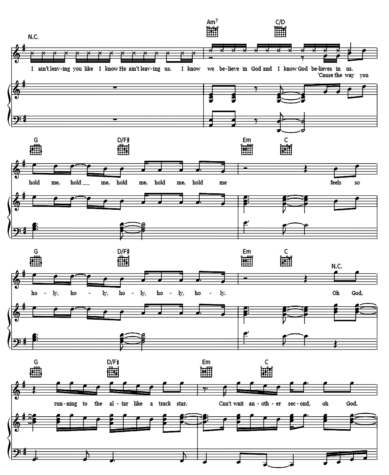 Holy sheet music 7
