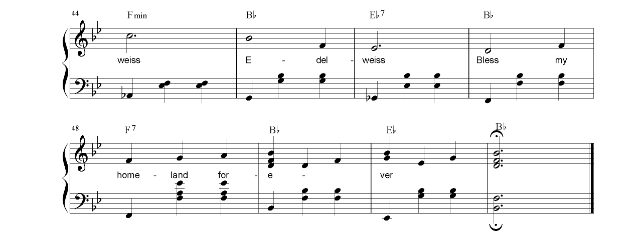 Edelweiss (from Sound Of Music) sheet music 3