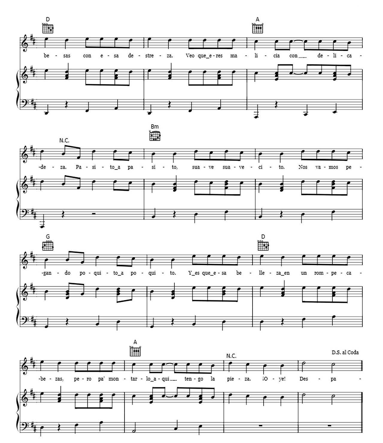 Despacito sheet music 9