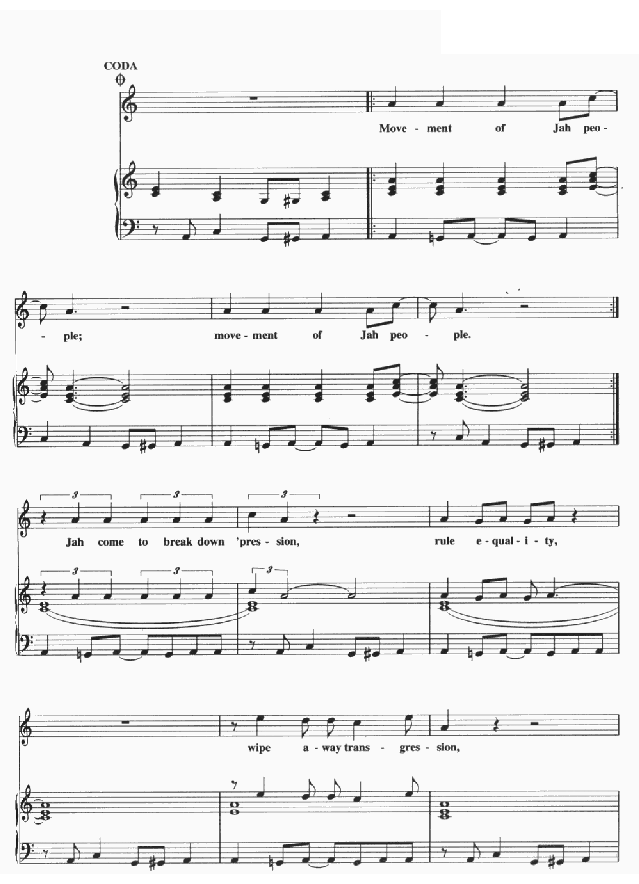 Exodus sheet music 7