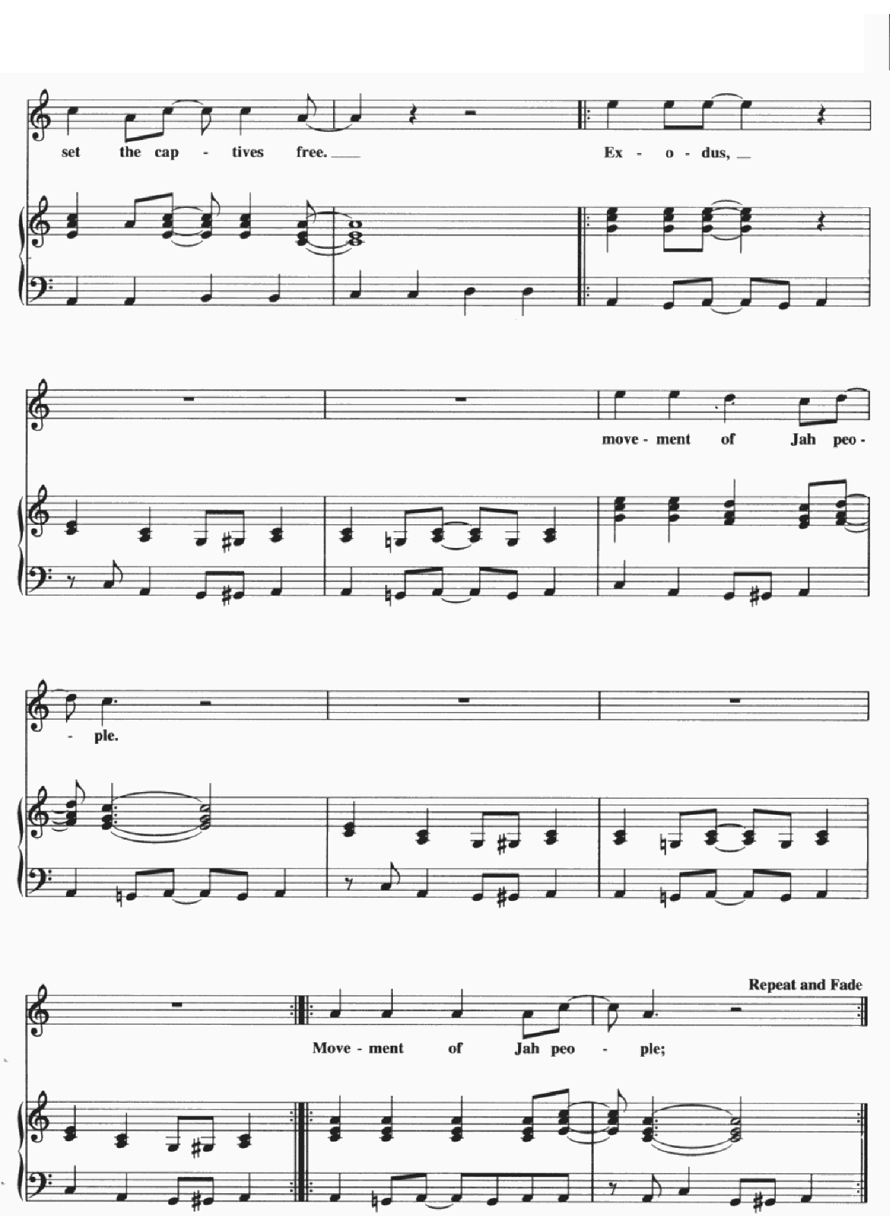 Exodus sheet music 8