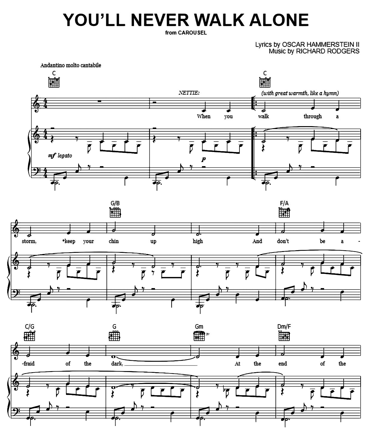 You'll Never Walk Alone sheet music