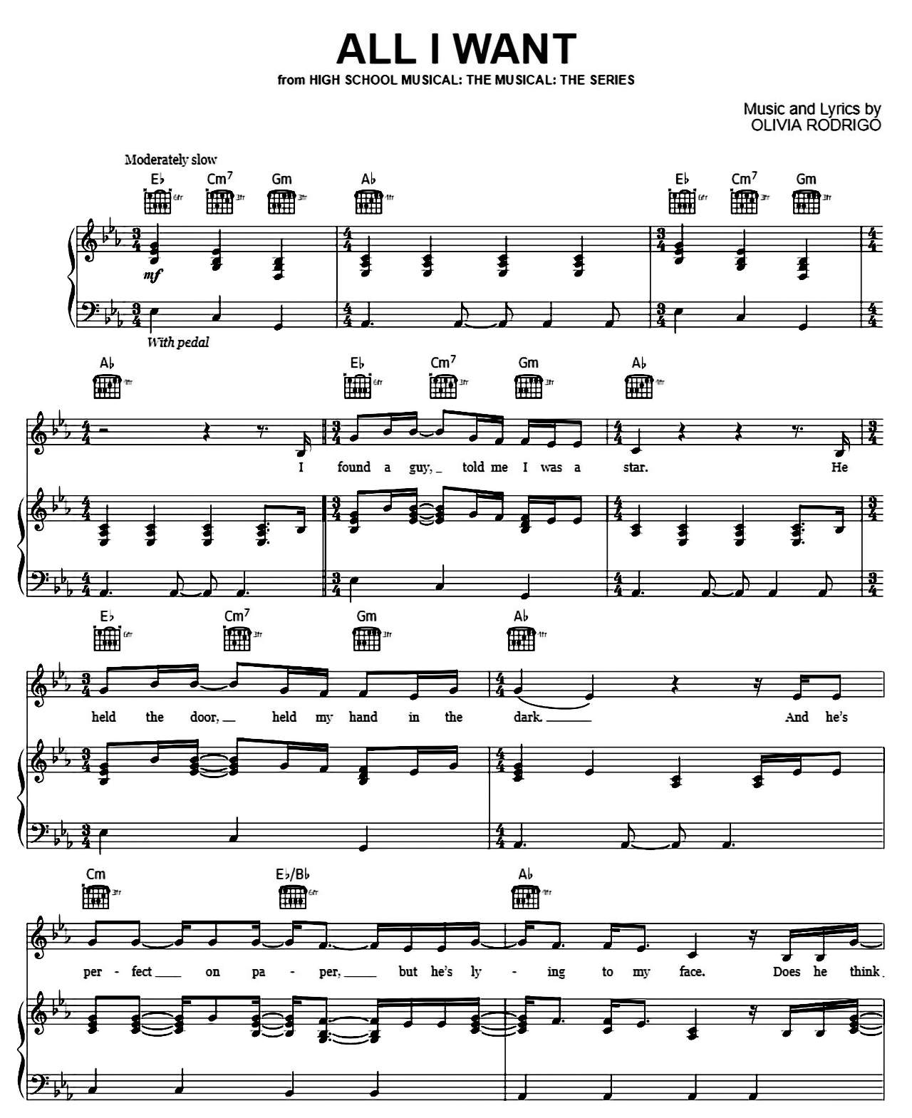 All I Want (from High School Musical) sheet music