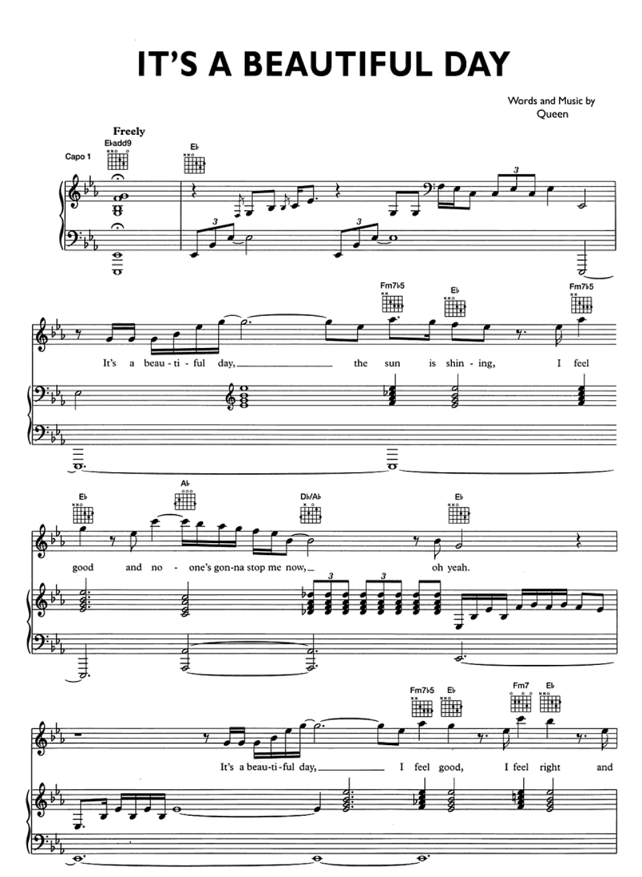 It's A Beautiful Day sheet music