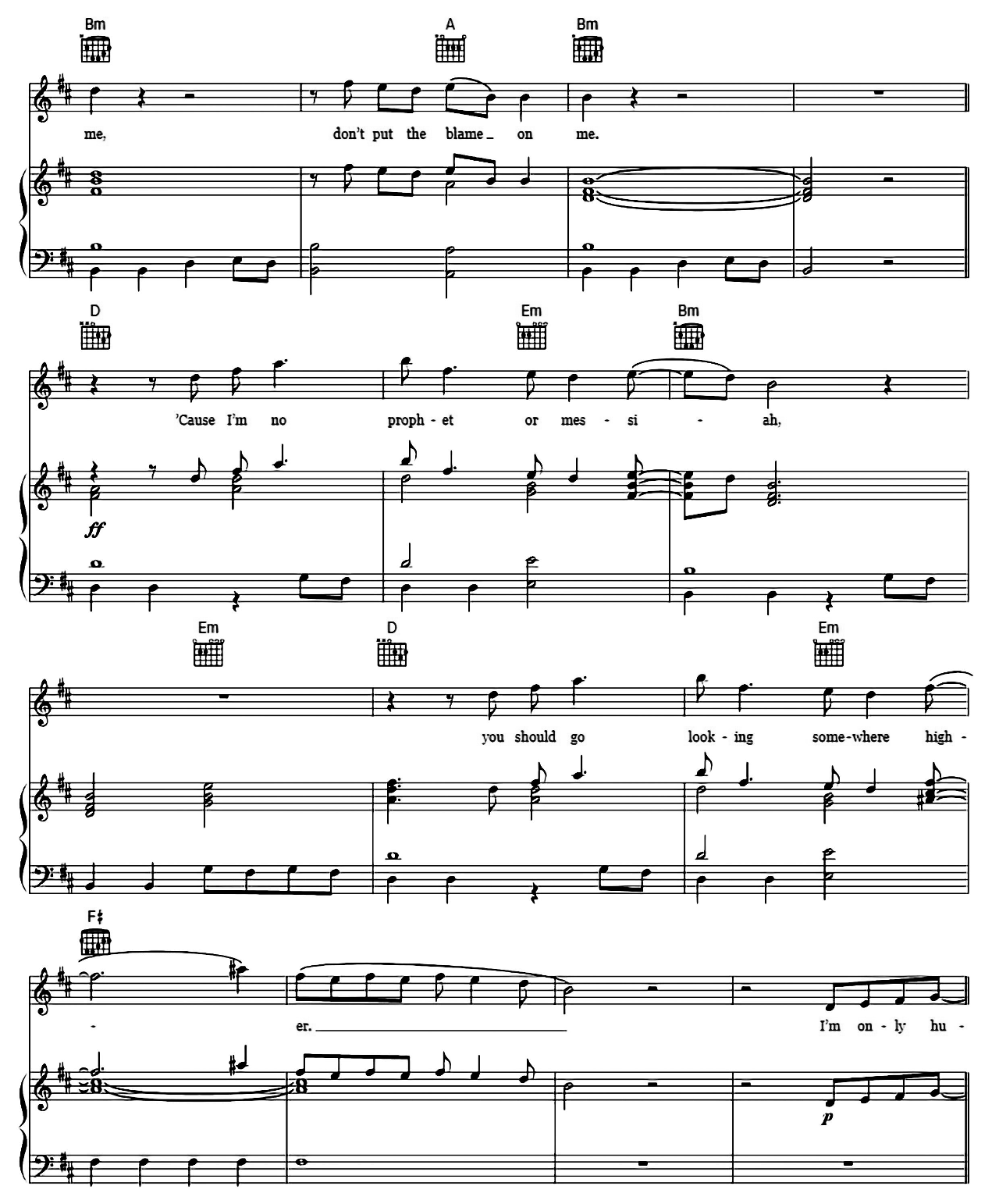 Human sheet music 5