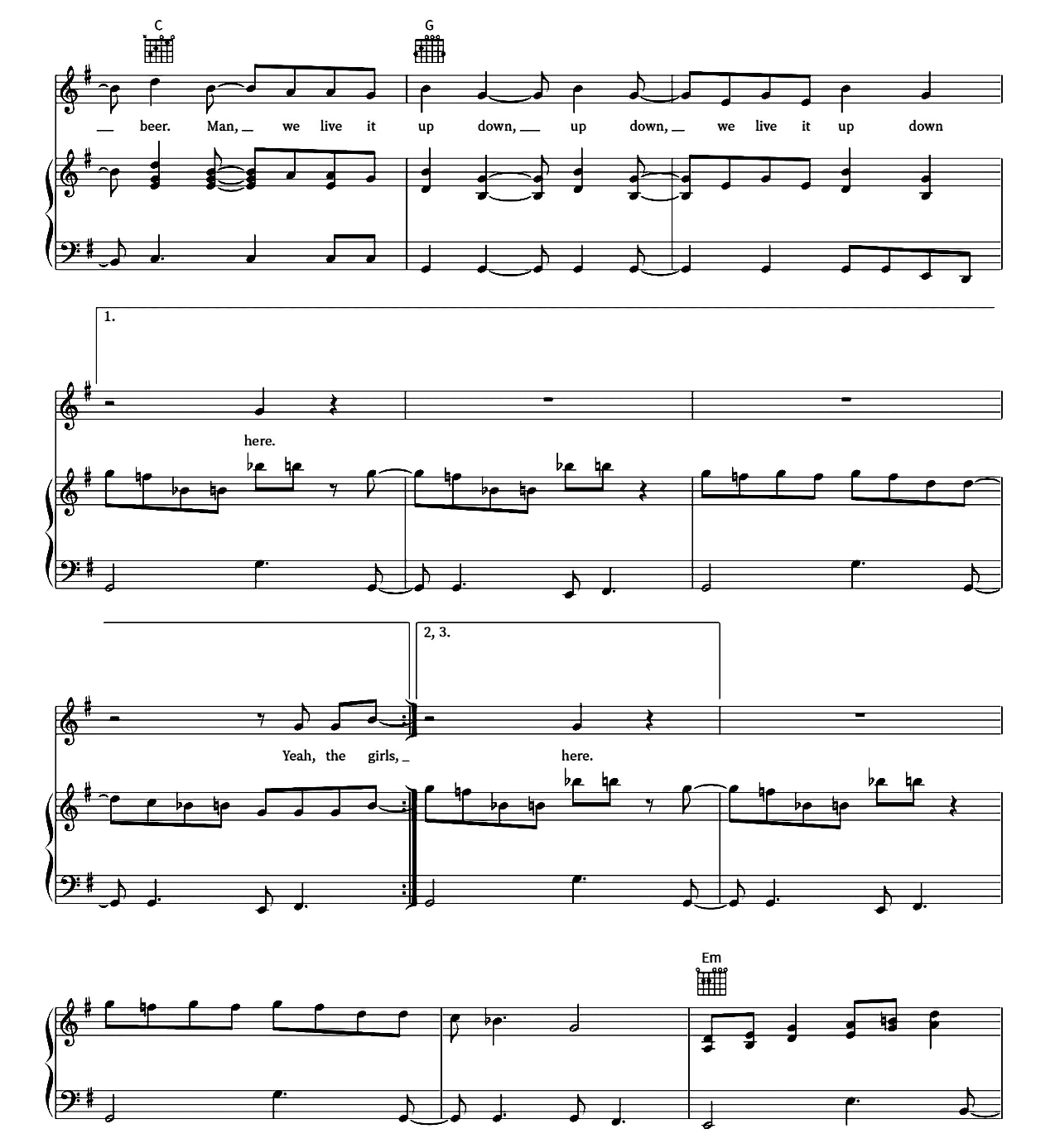 Up Down sheet music 4