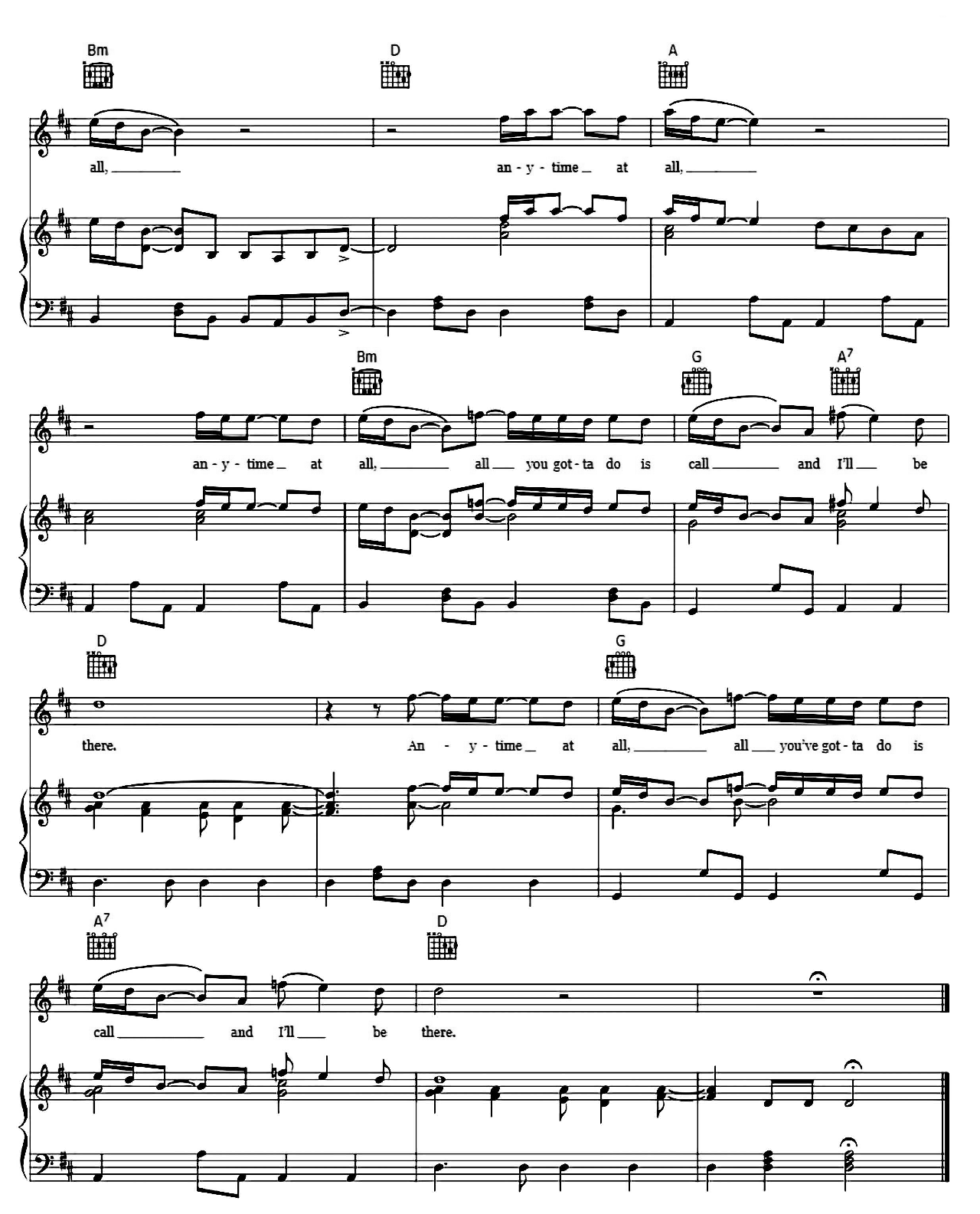 Anytime At All sheet music 4