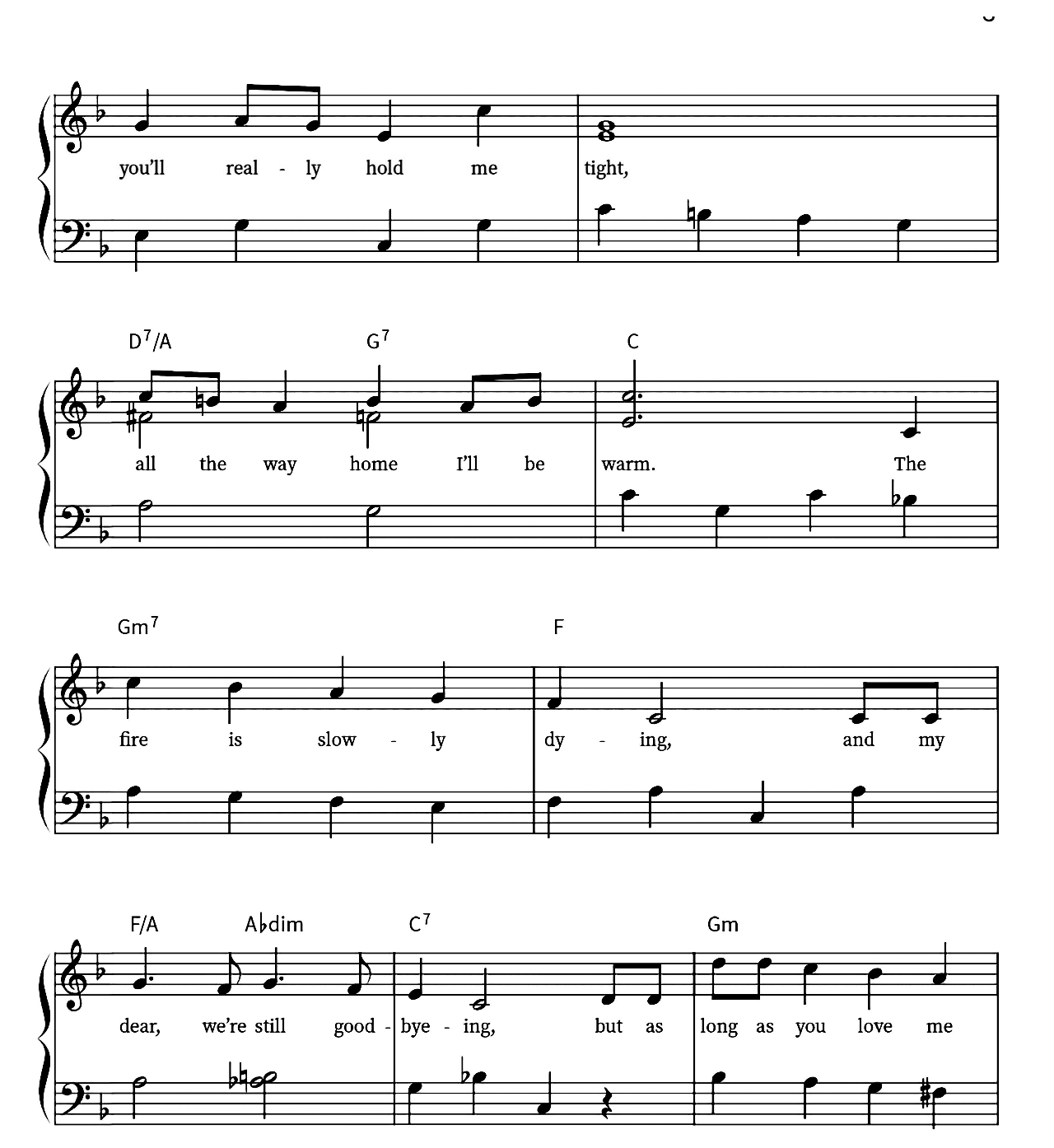Let It Snow (Easy Piano) sheet music 3