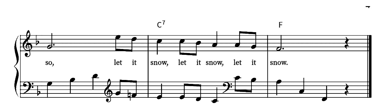 Let It Snow (Easy Piano) sheet music 4