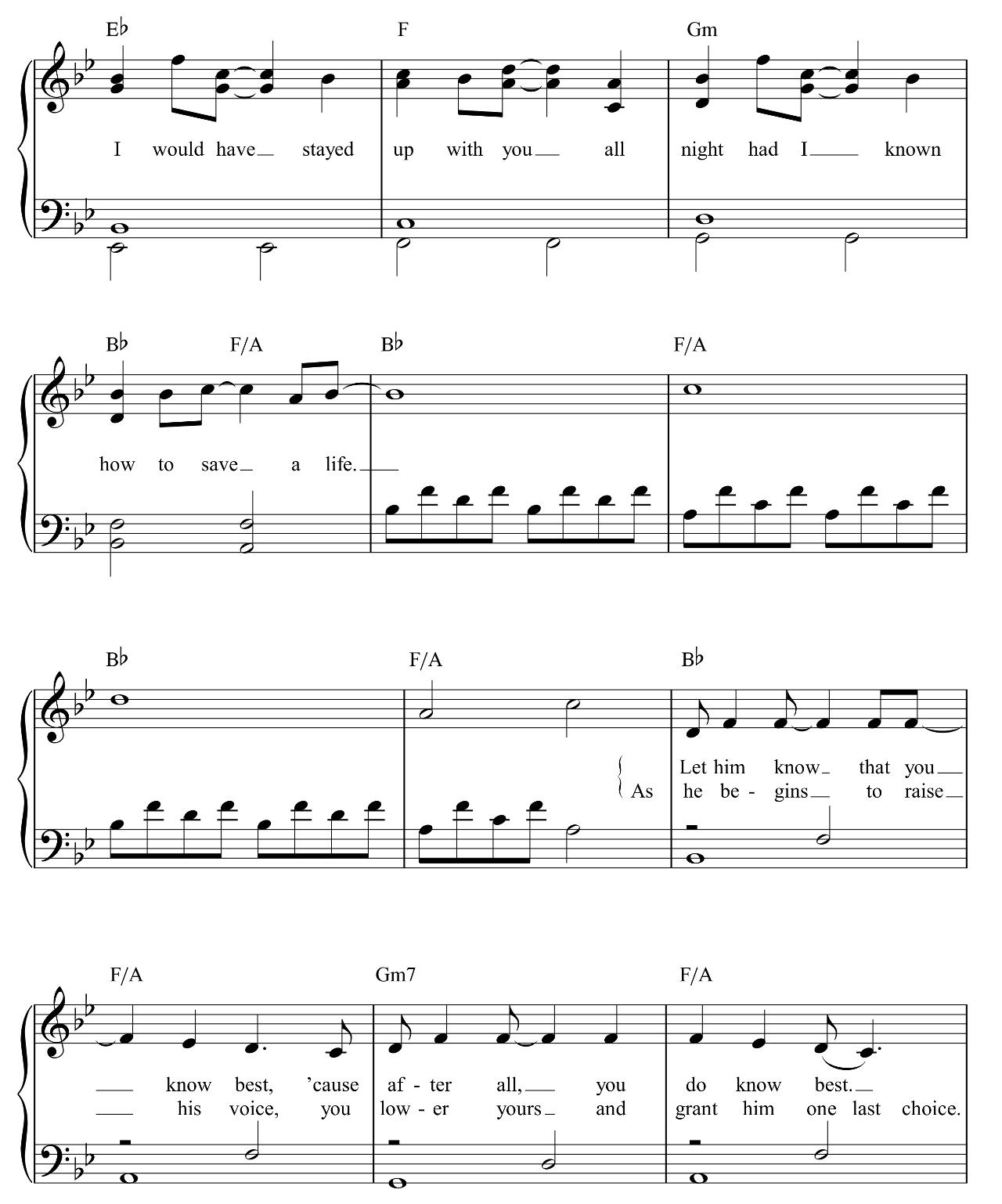 How To Save A Life sheet music 3