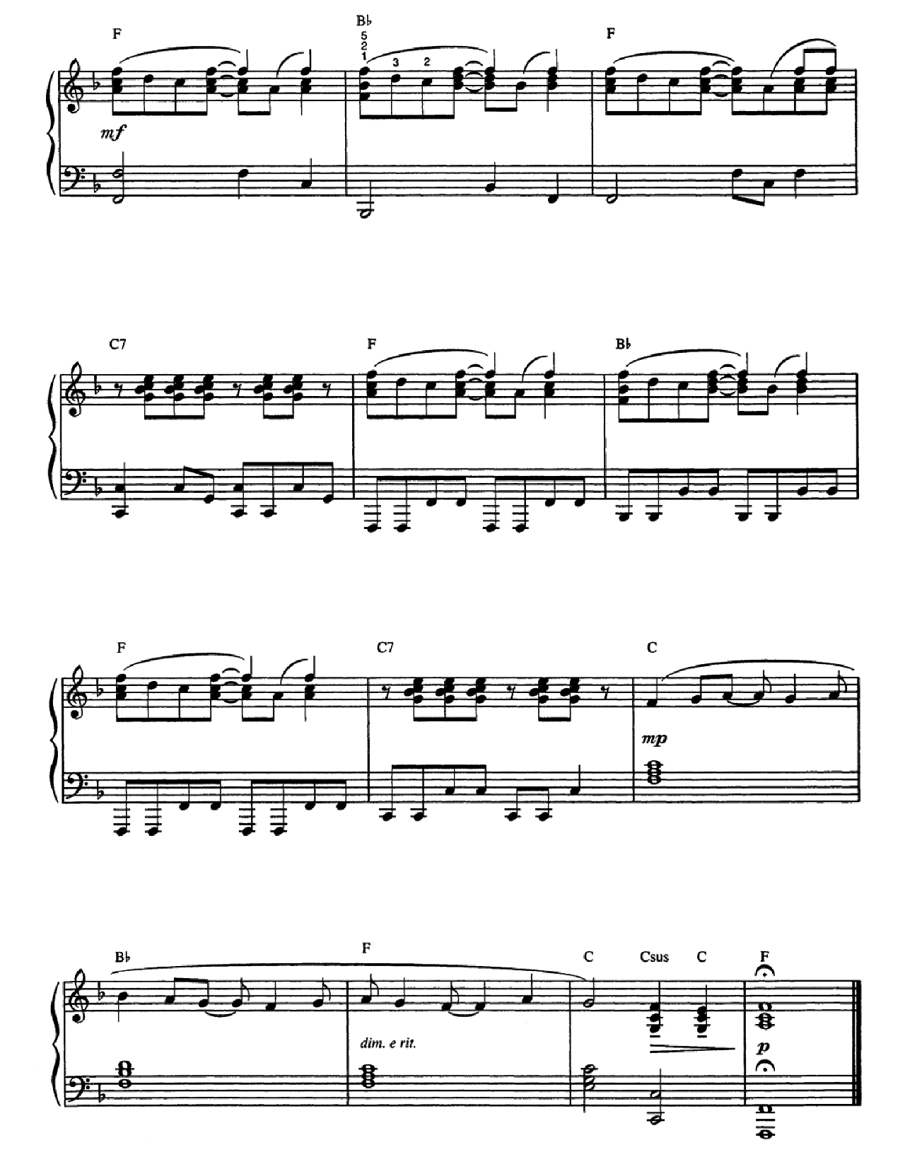 The Lion Sleeps Tonight (from The Lion King) sheet music 4