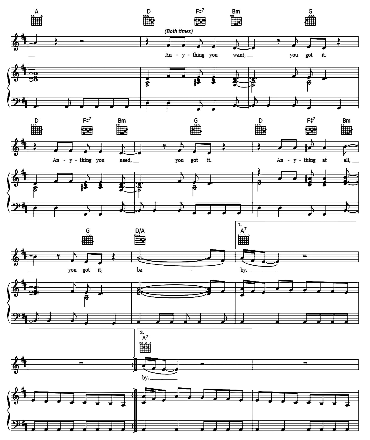 You Got It sheet music 3