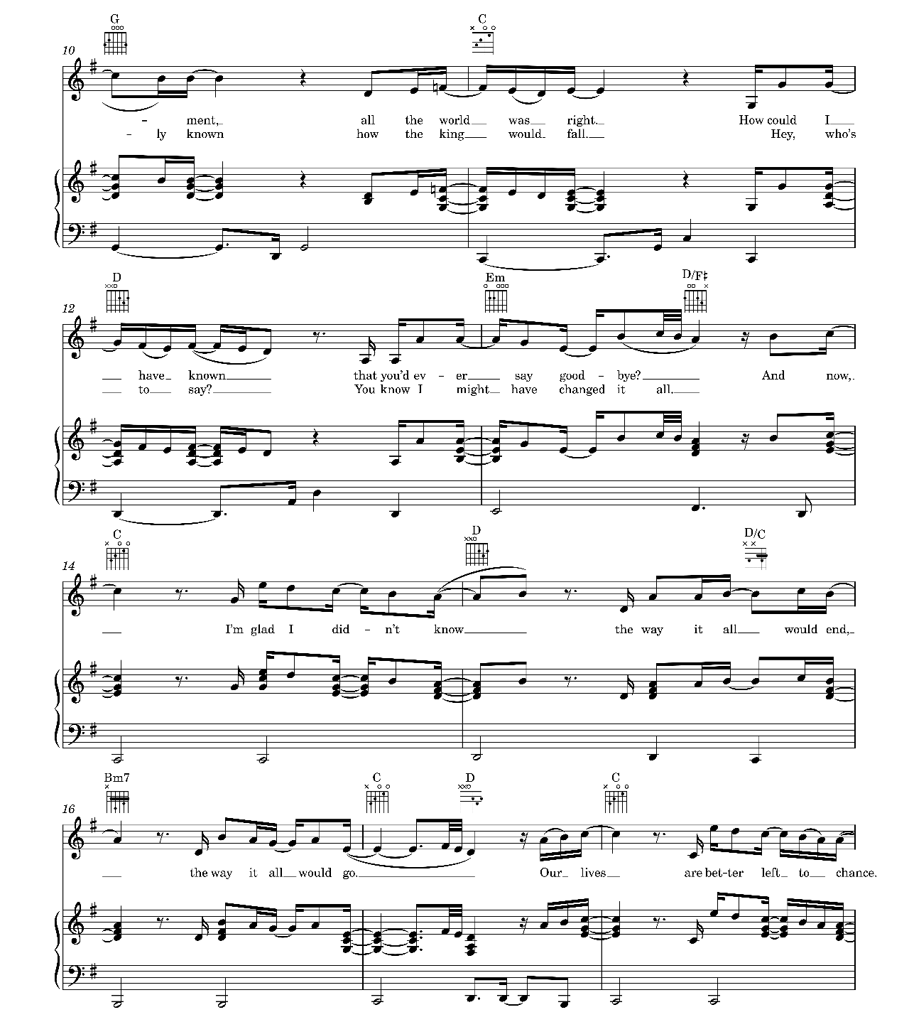 The Dance sheet music 2