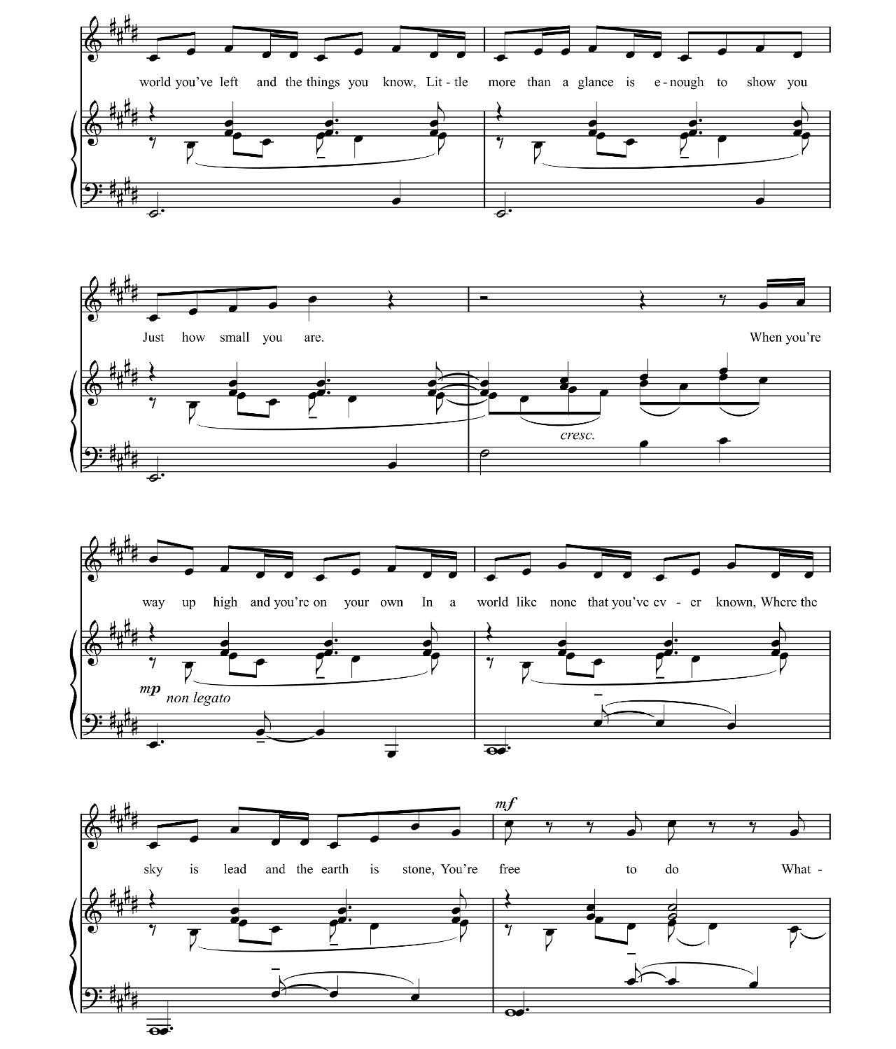 Giants In The Sky sheet music 2