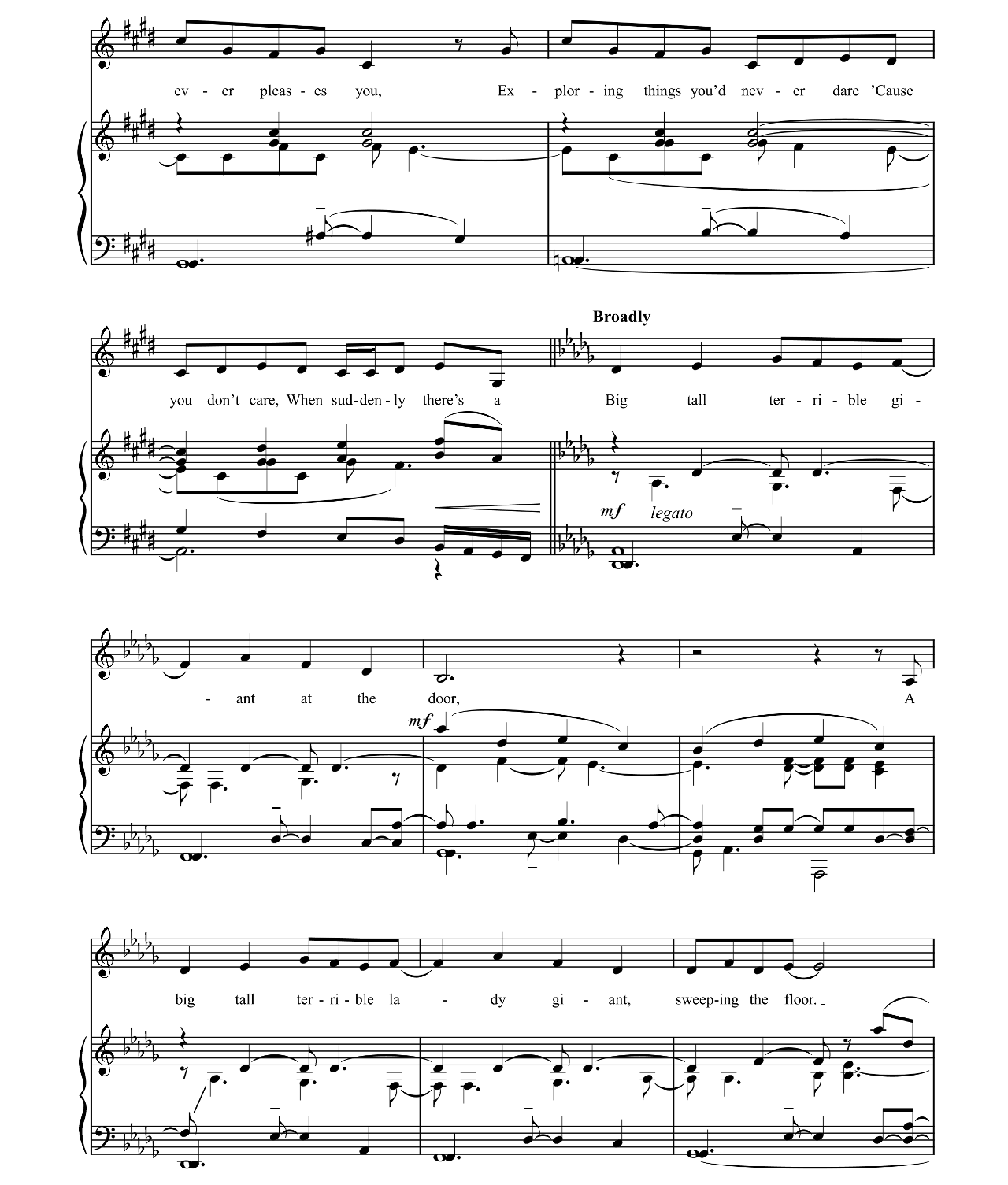 Giants In The Sky sheet music 3