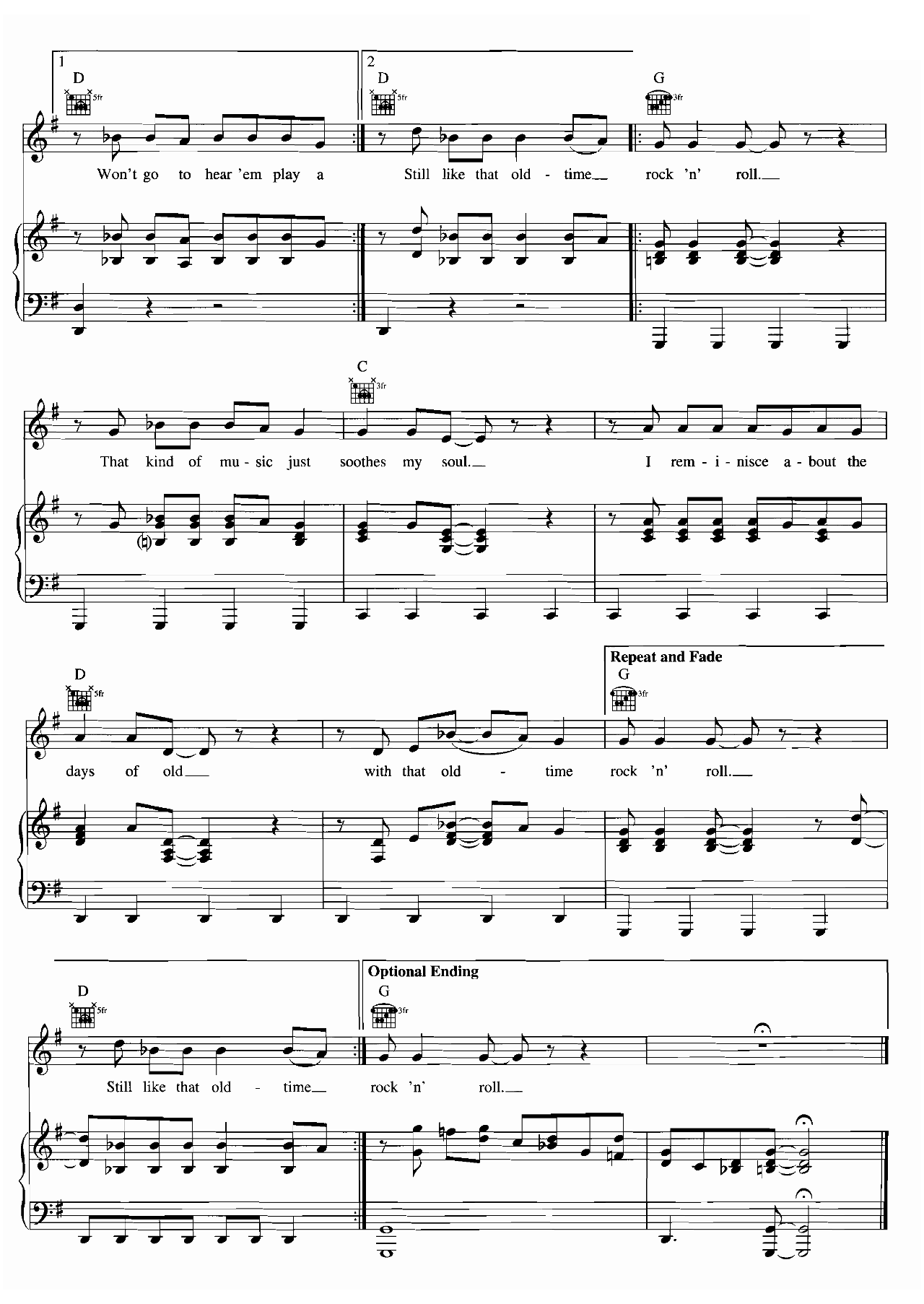 Old Time Rock And Roll (from Risky Business) sheet music 4