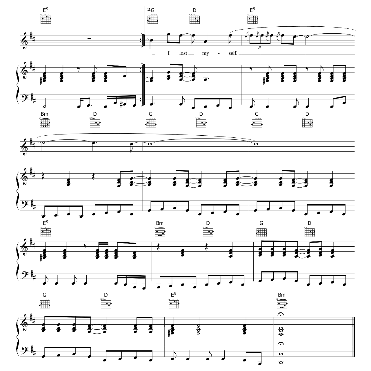 Karma Police sheet music 5