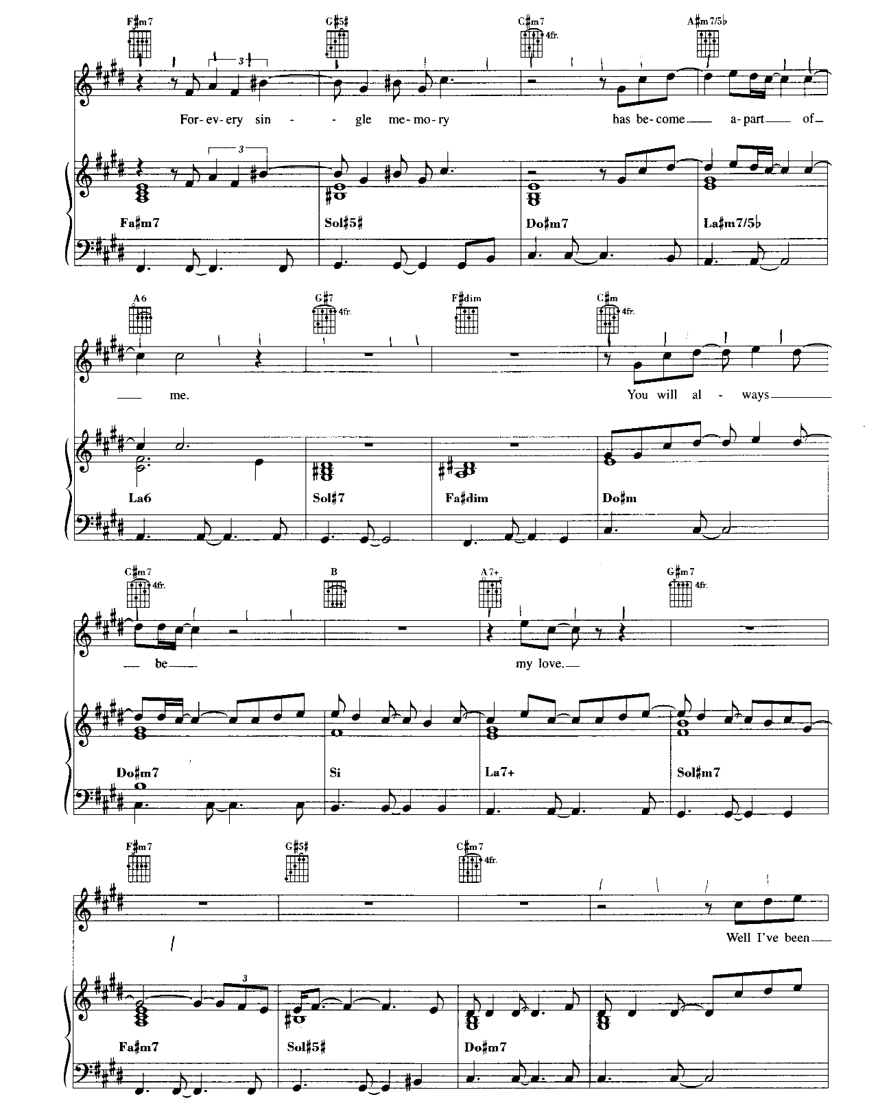 Jesus To A Child sheet music 5