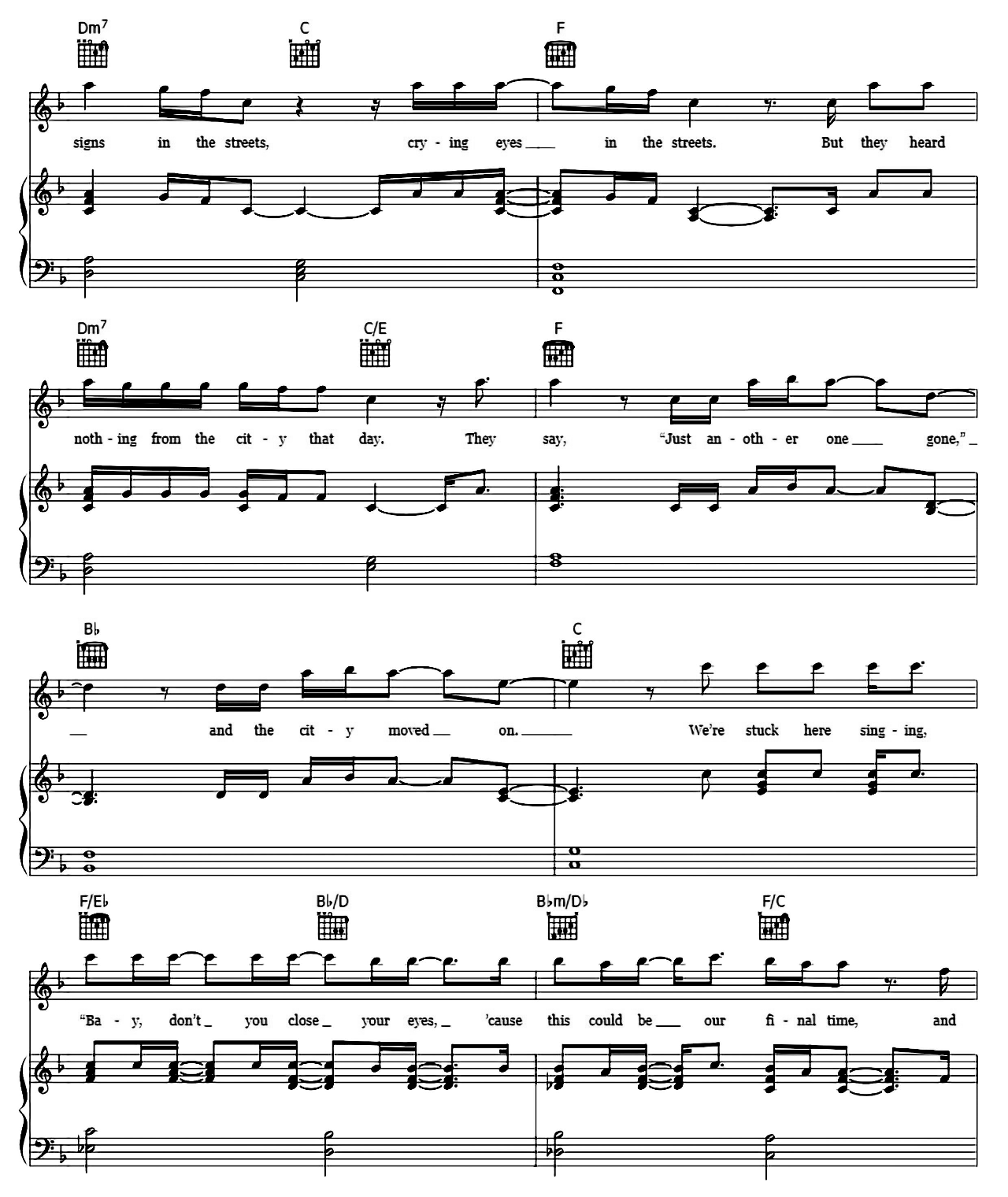 Perfect Way To Die sheet music 6