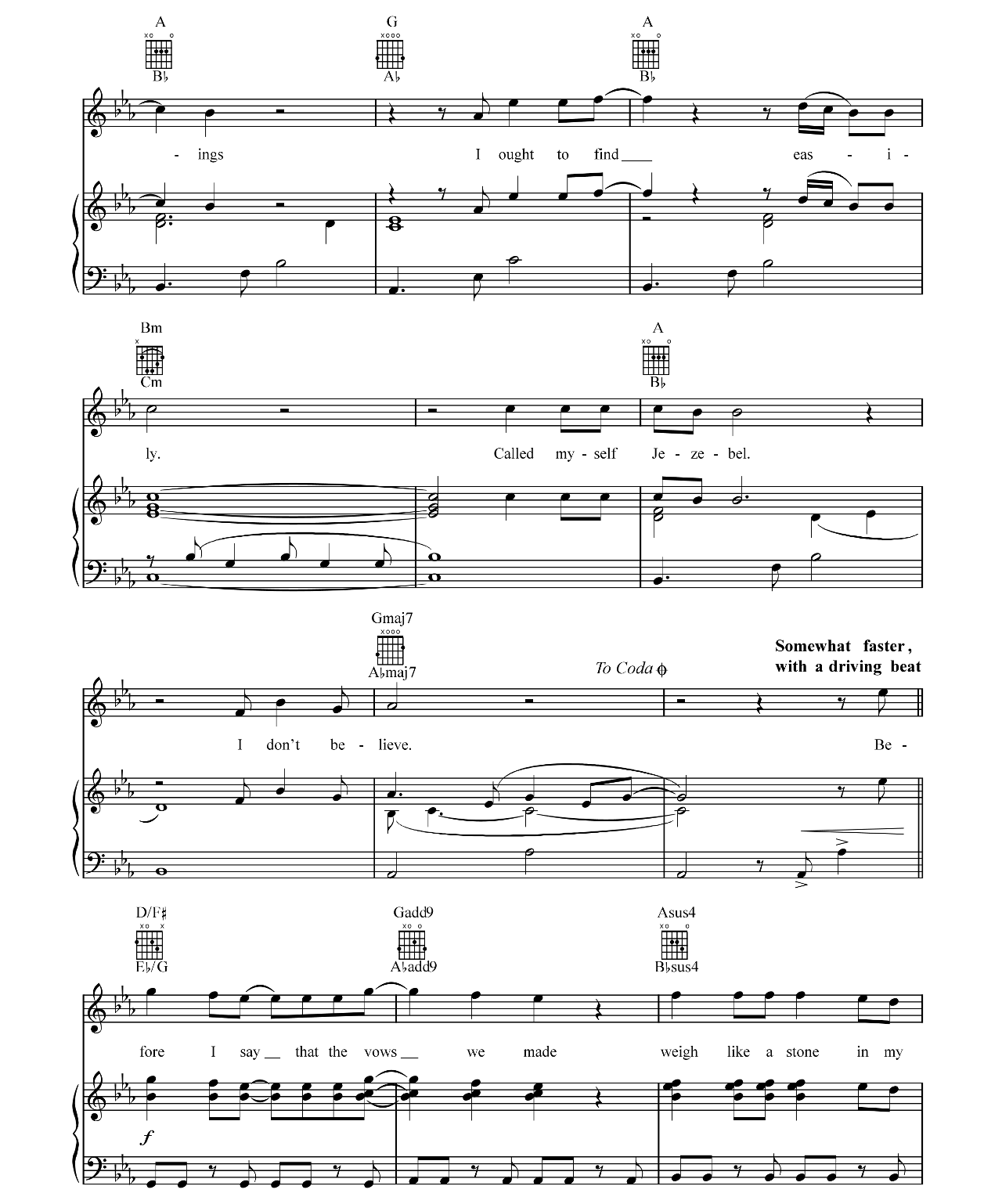 Jezebel sheet music 3