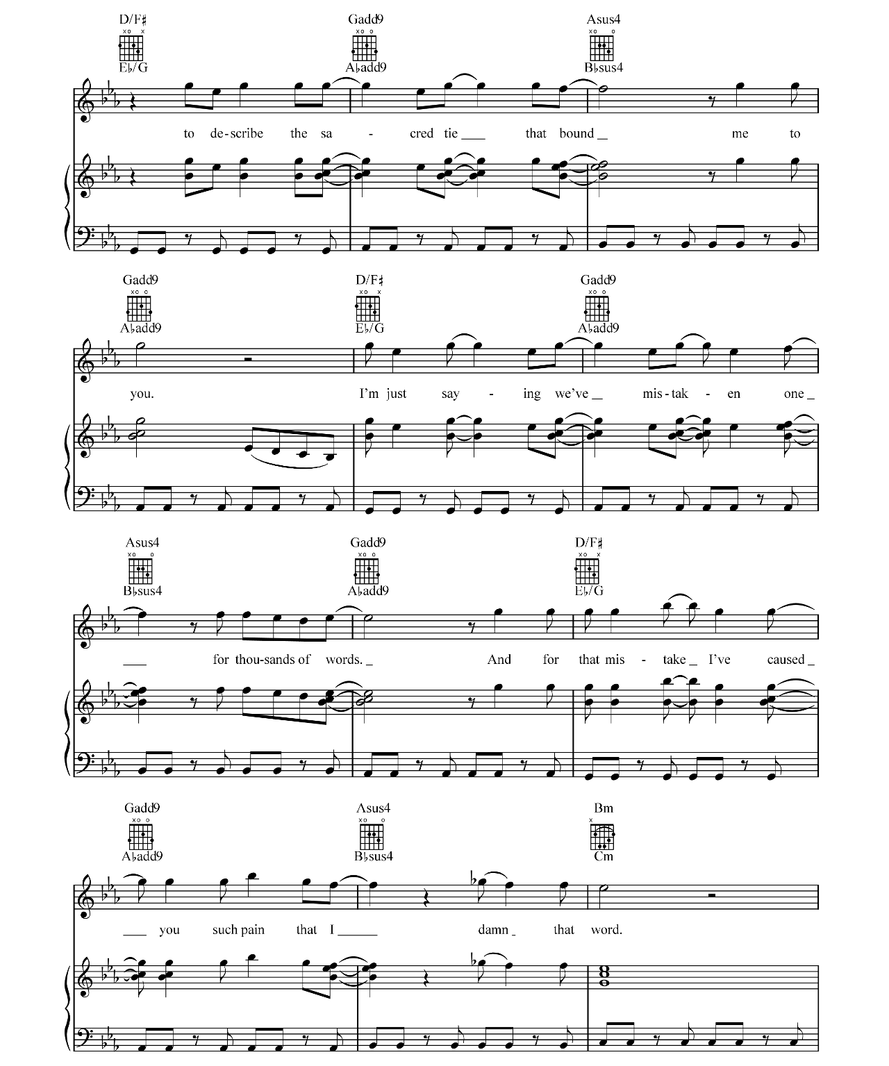 Jezebel sheet music 5