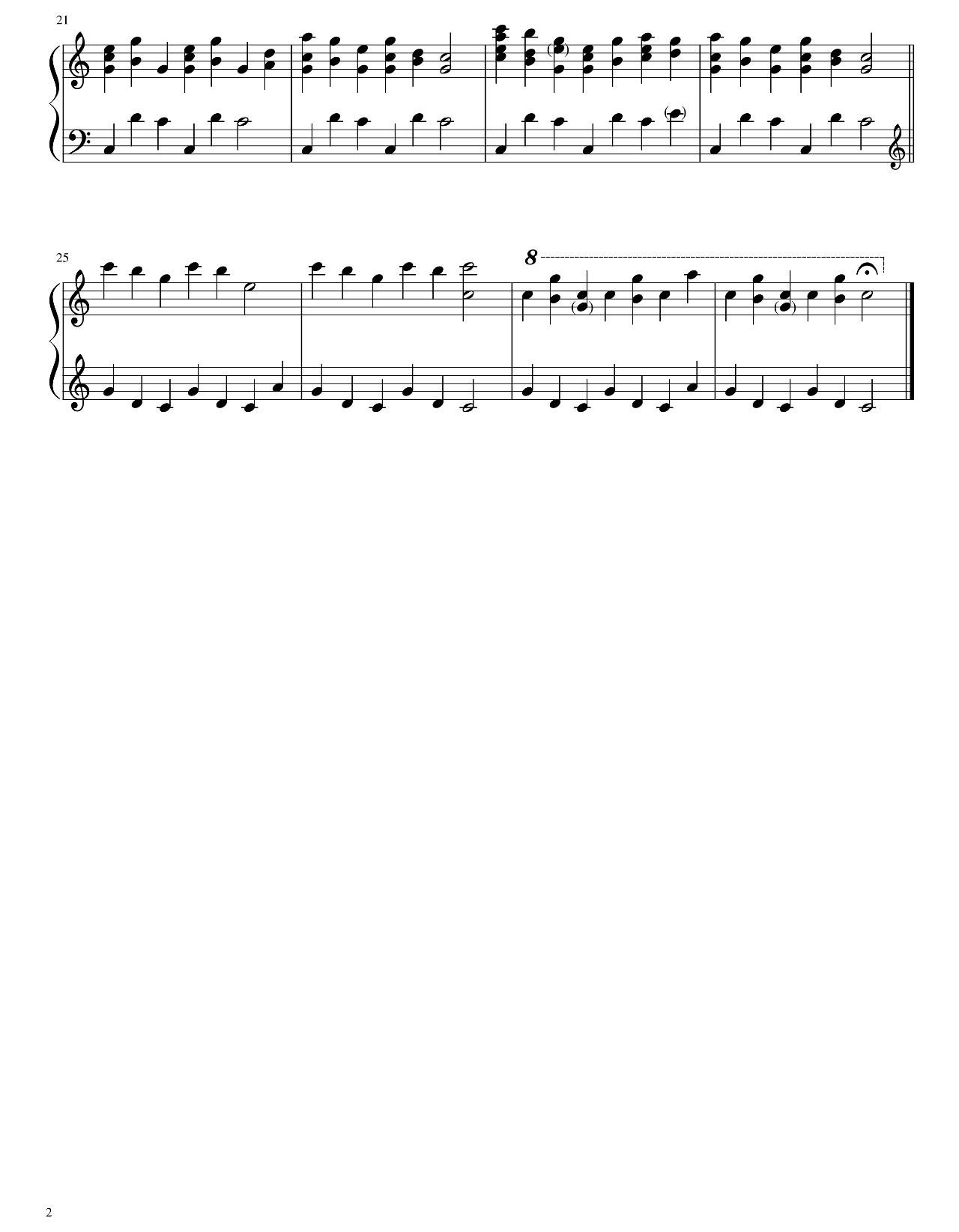 Haggstrom sheet music 2