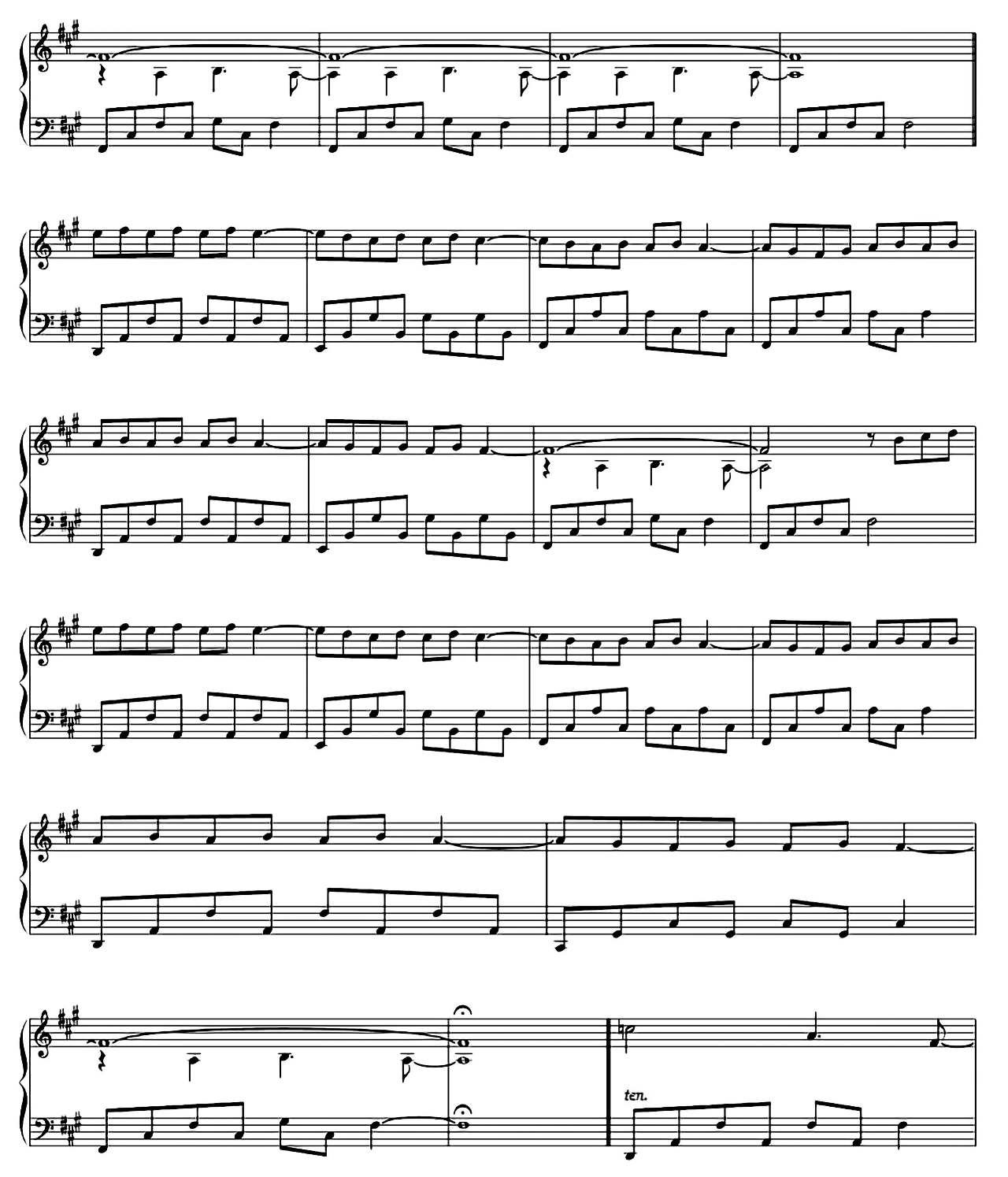 Monday sheet music 2