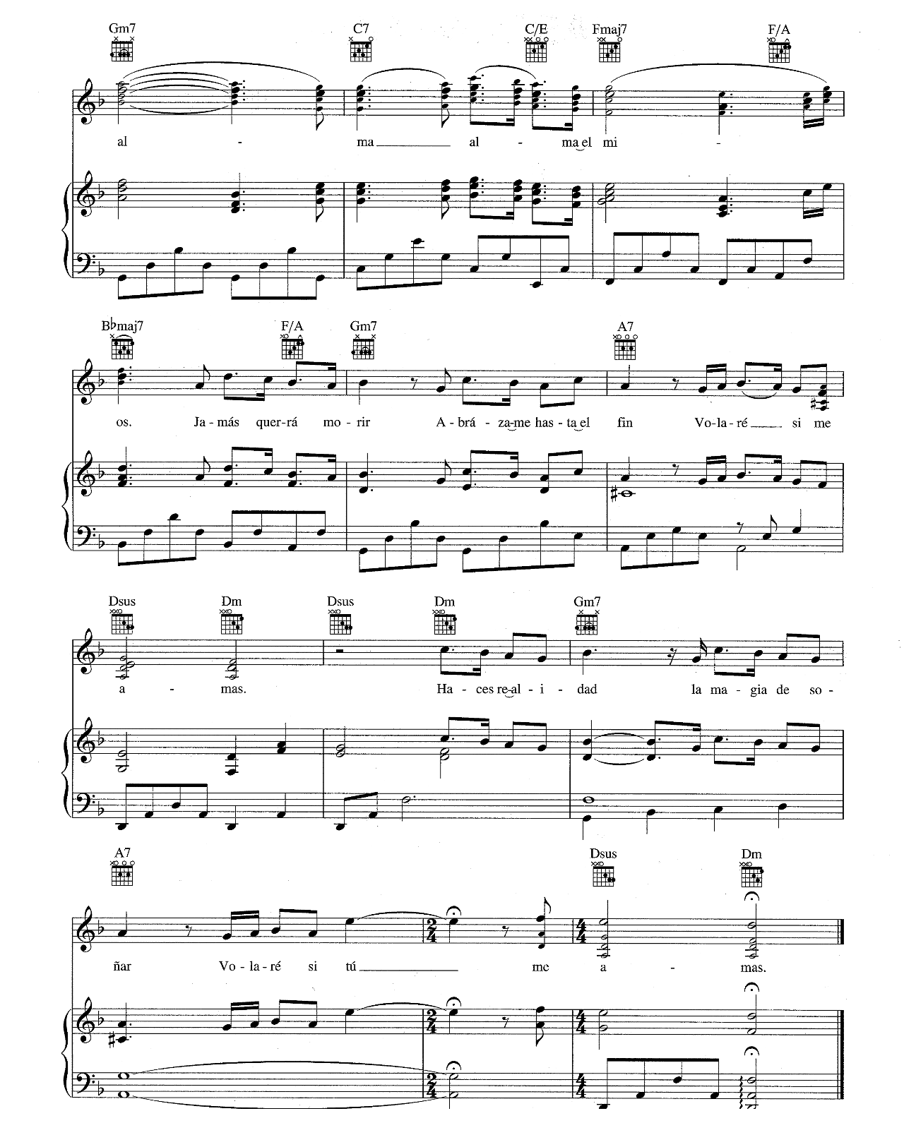 Si Tu Me Amas sheet music 7