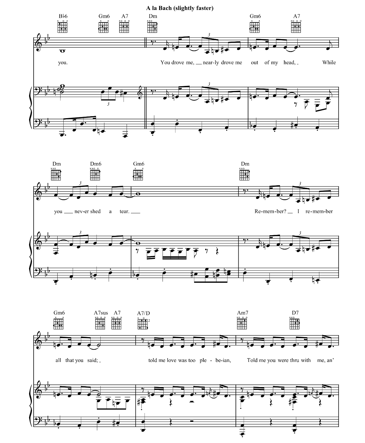 Cry Me A River sheet music 3