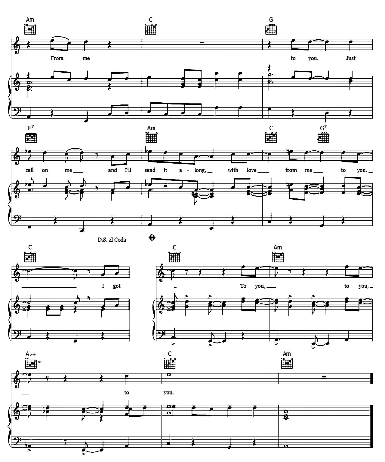 From Me To You sheet music 4