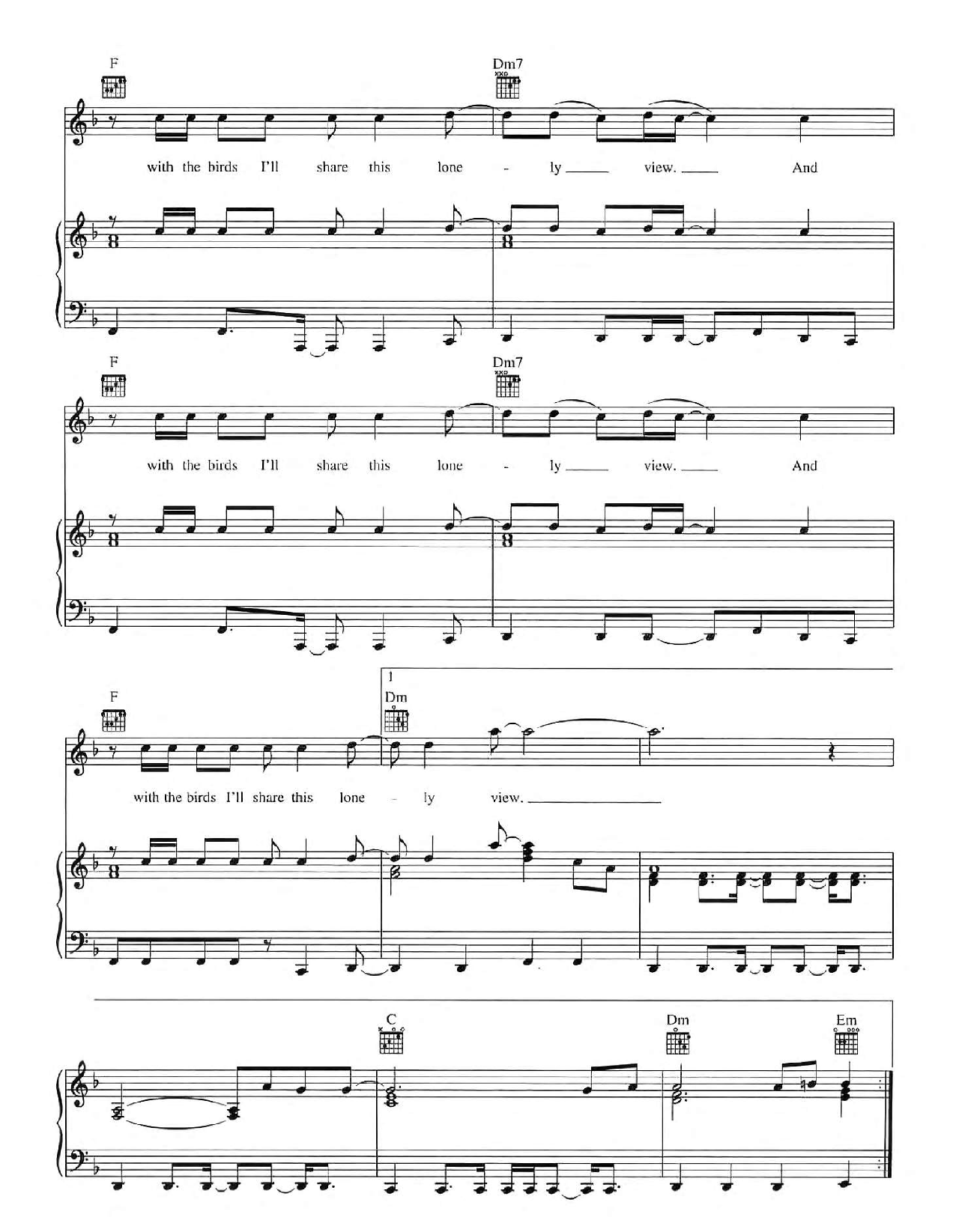 Scar Tissue sheet music 3