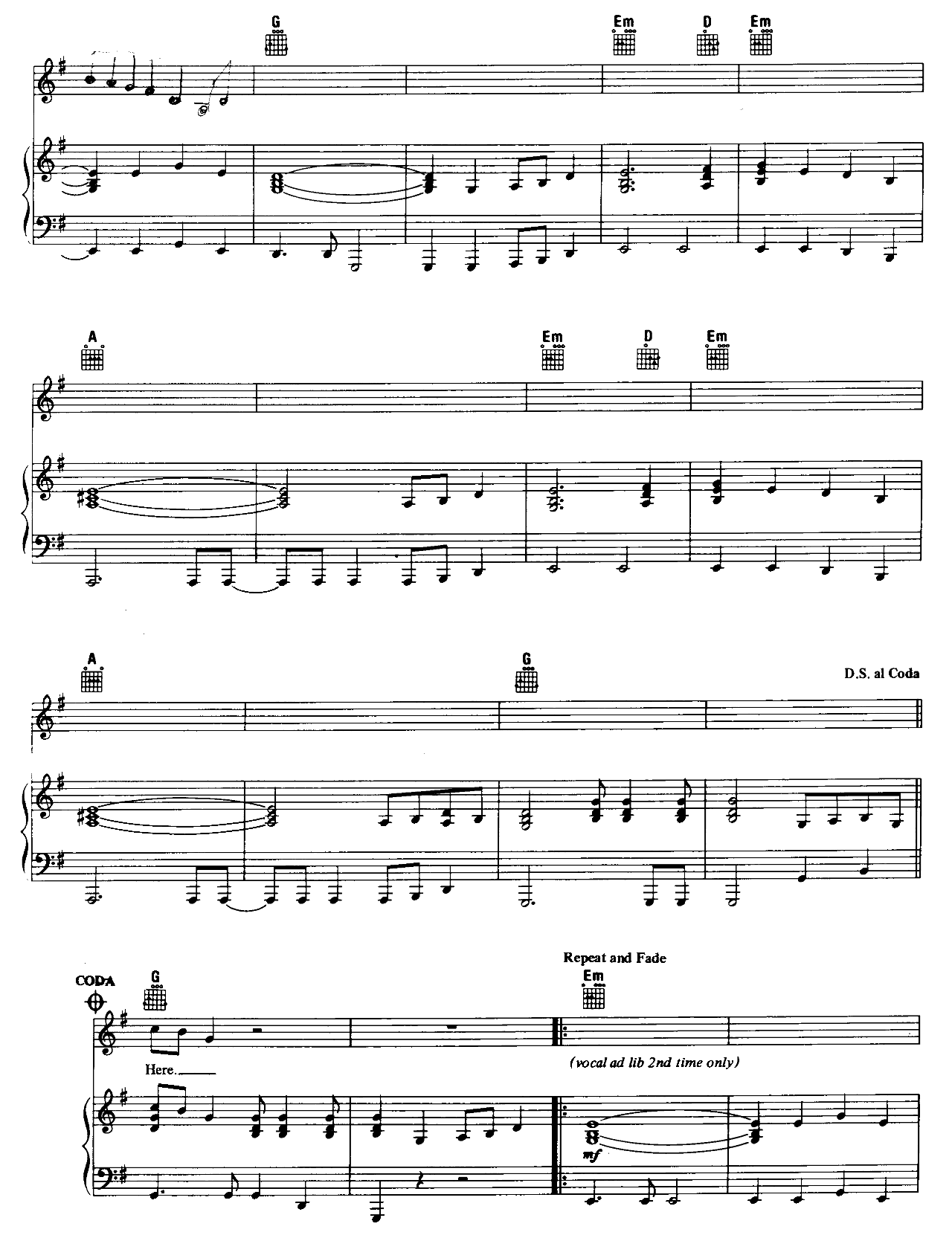 Wish You Were Here sheet music 4