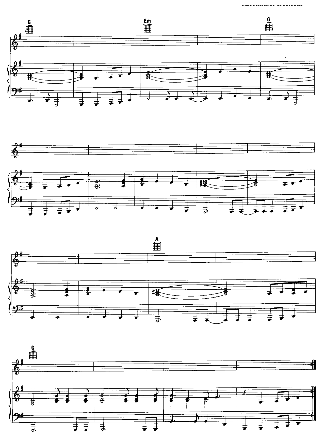 Wish You Were Here sheet music 5