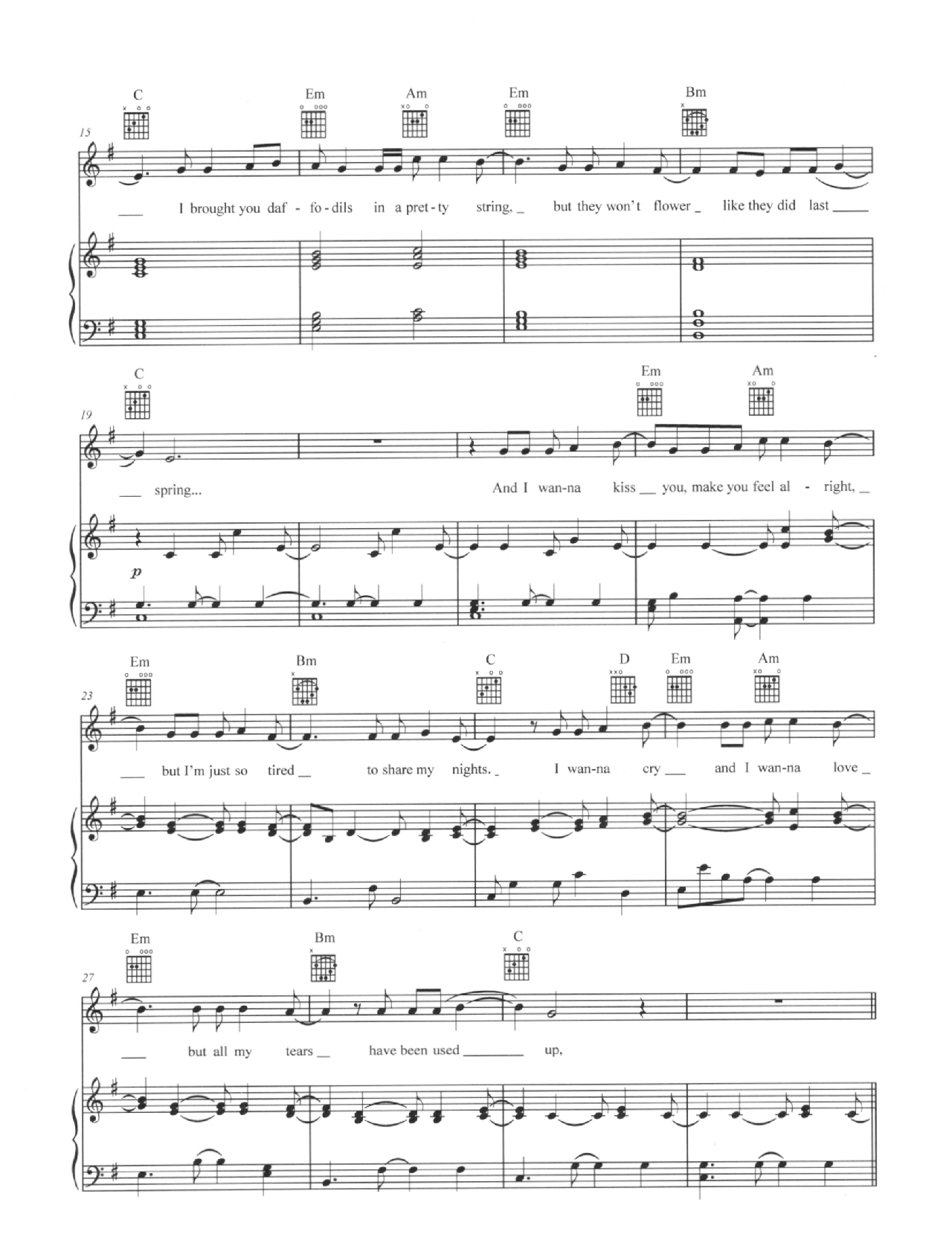 Another Love sheet music 2