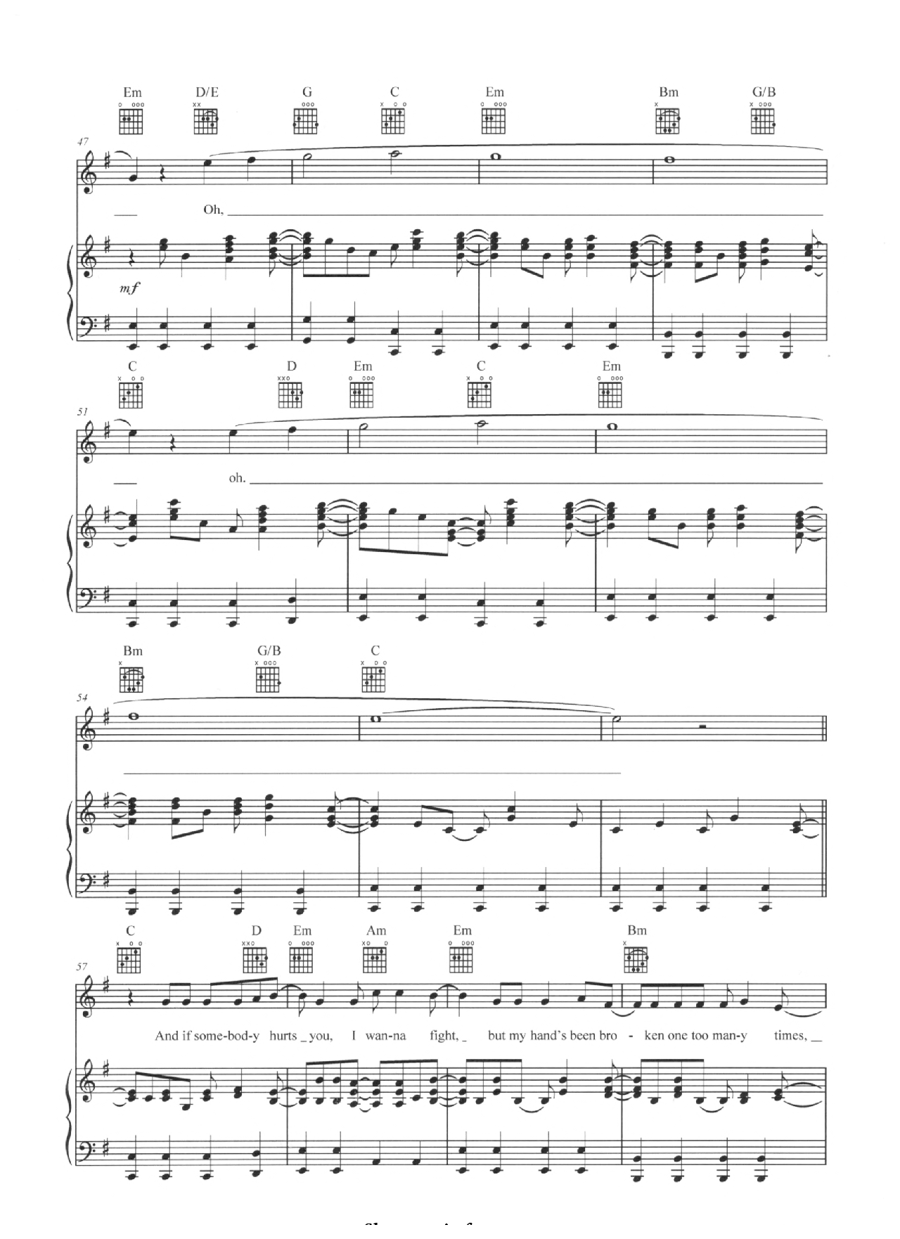 Another Love sheet music 4