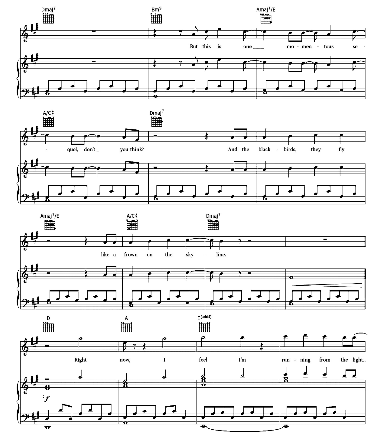 Borderline sheet music 2