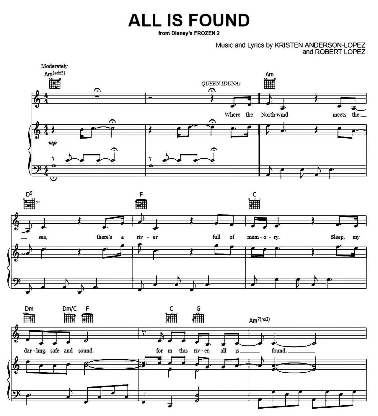 All Is Found sheet music