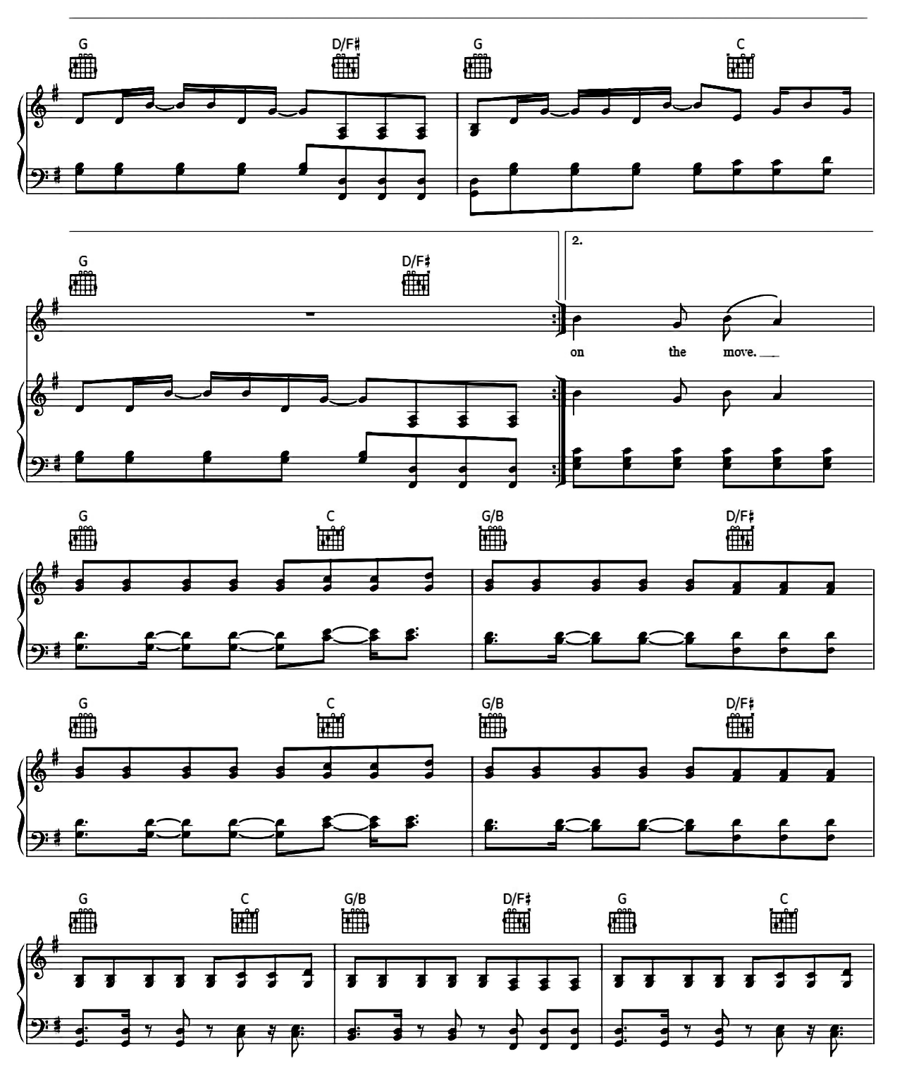 Submarines sheet music 3